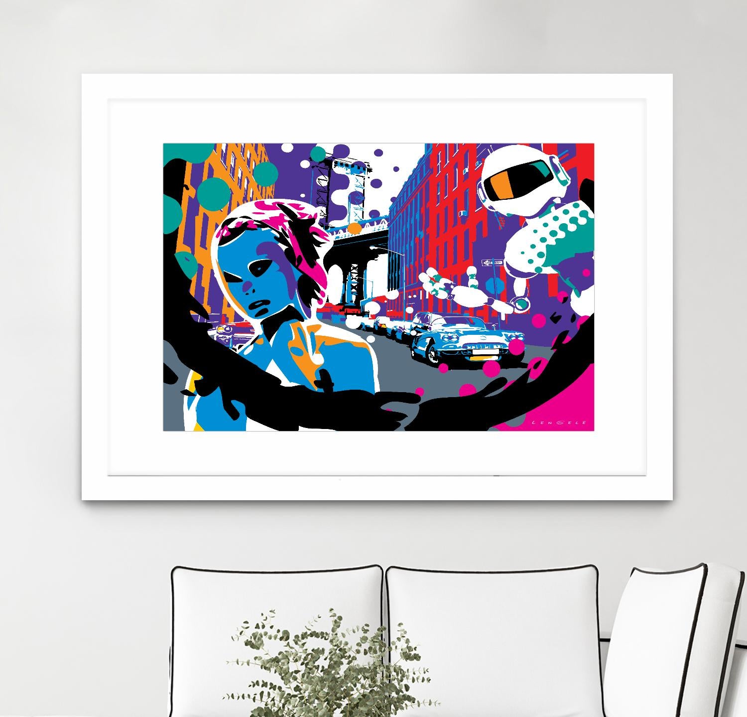 Brooklyn by Ray Lengelé on GIANT ART - red street art robot