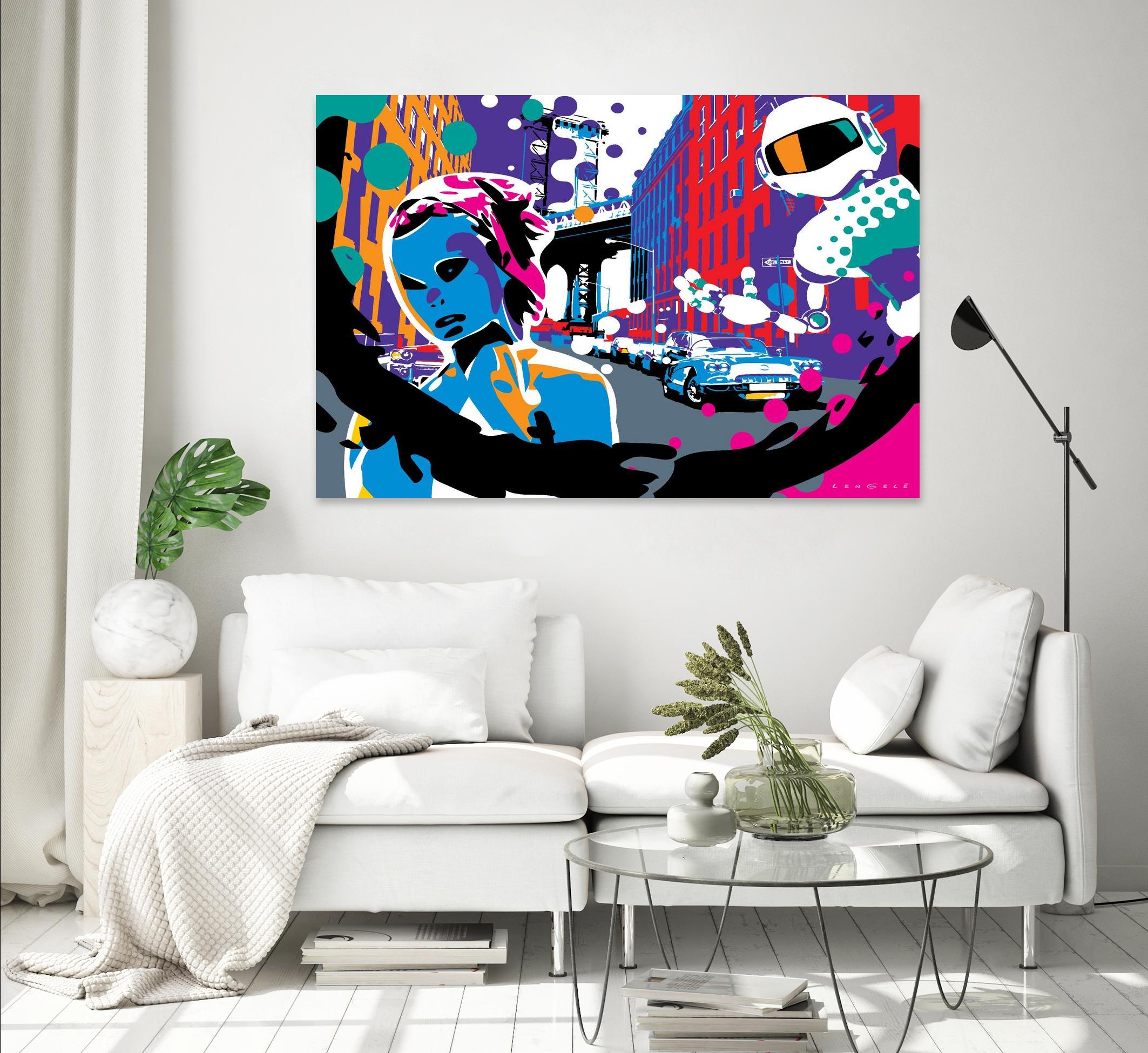 Brooklyn by Ray Lengelé on GIANT ART - red street art robot