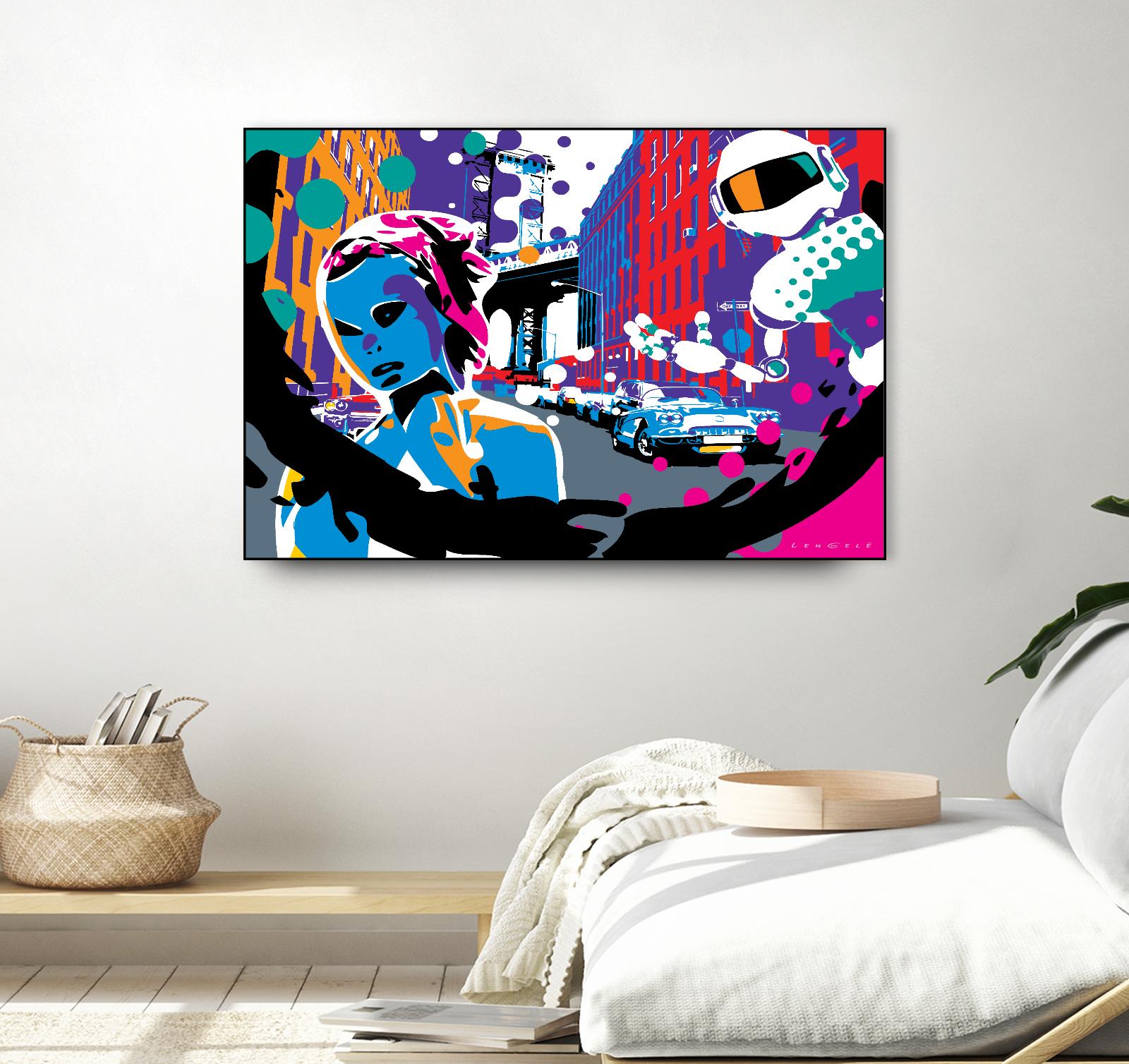 Brooklyn by Ray Lengelé on GIANT ART - red street art robot