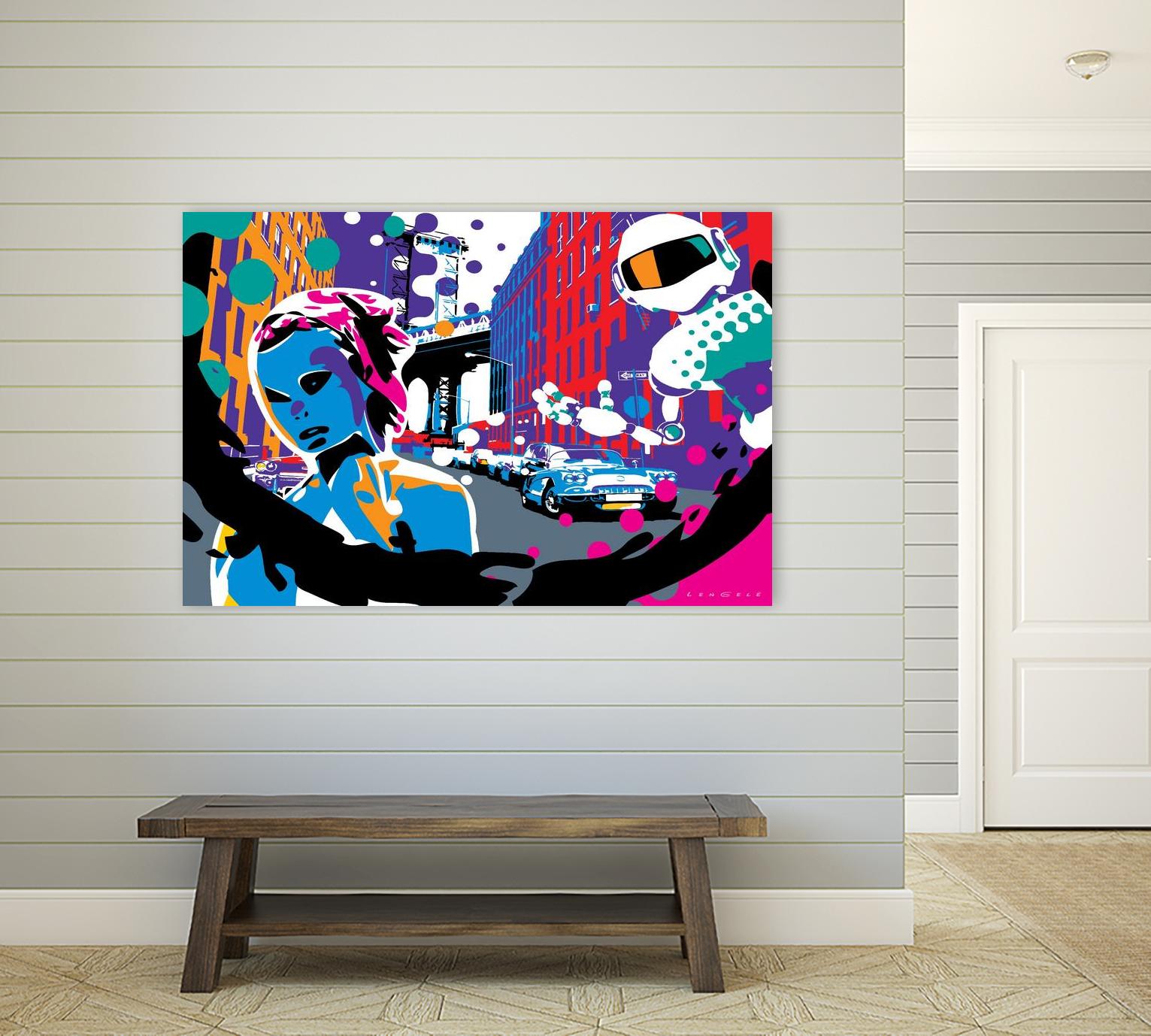 Brooklyn by Ray Lengelé on GIANT ART - red street art robot