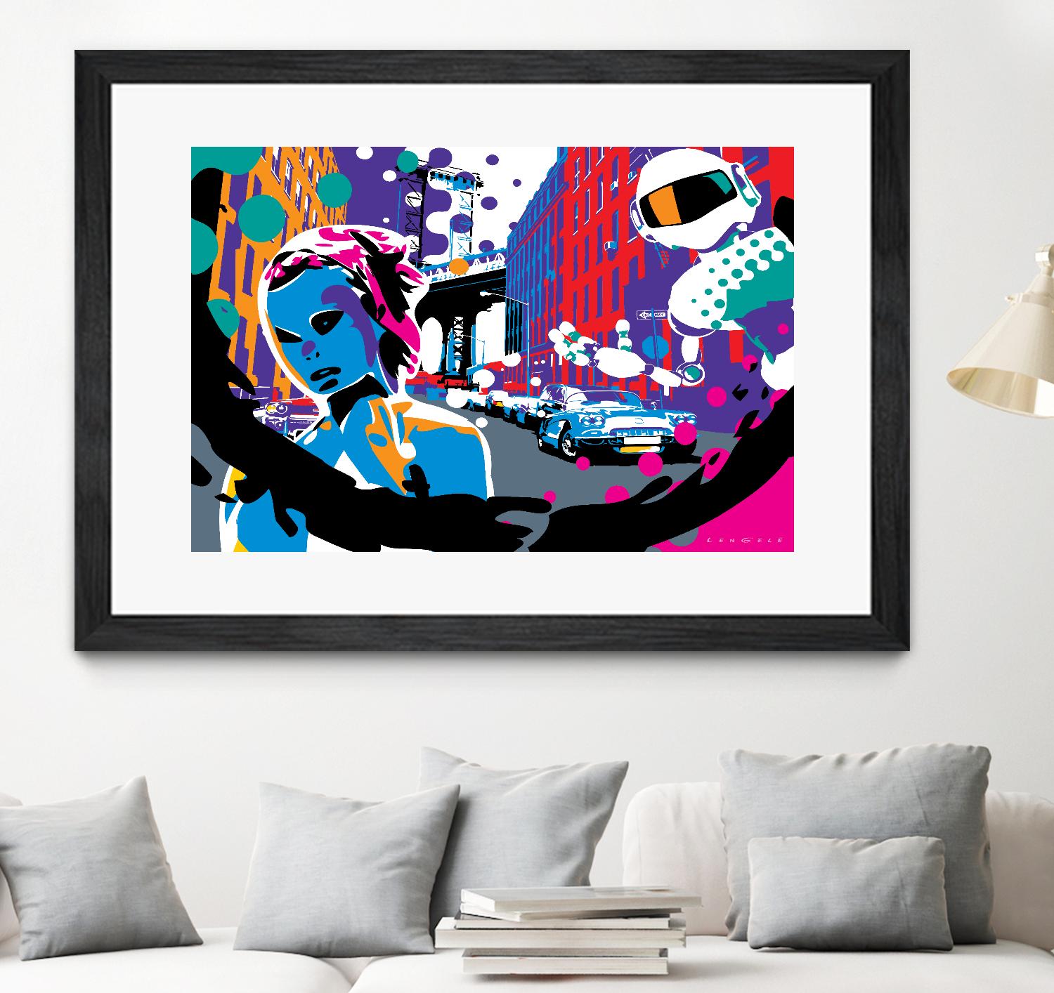 Brooklyn by Ray Lengelé on GIANT ART - red street art robot