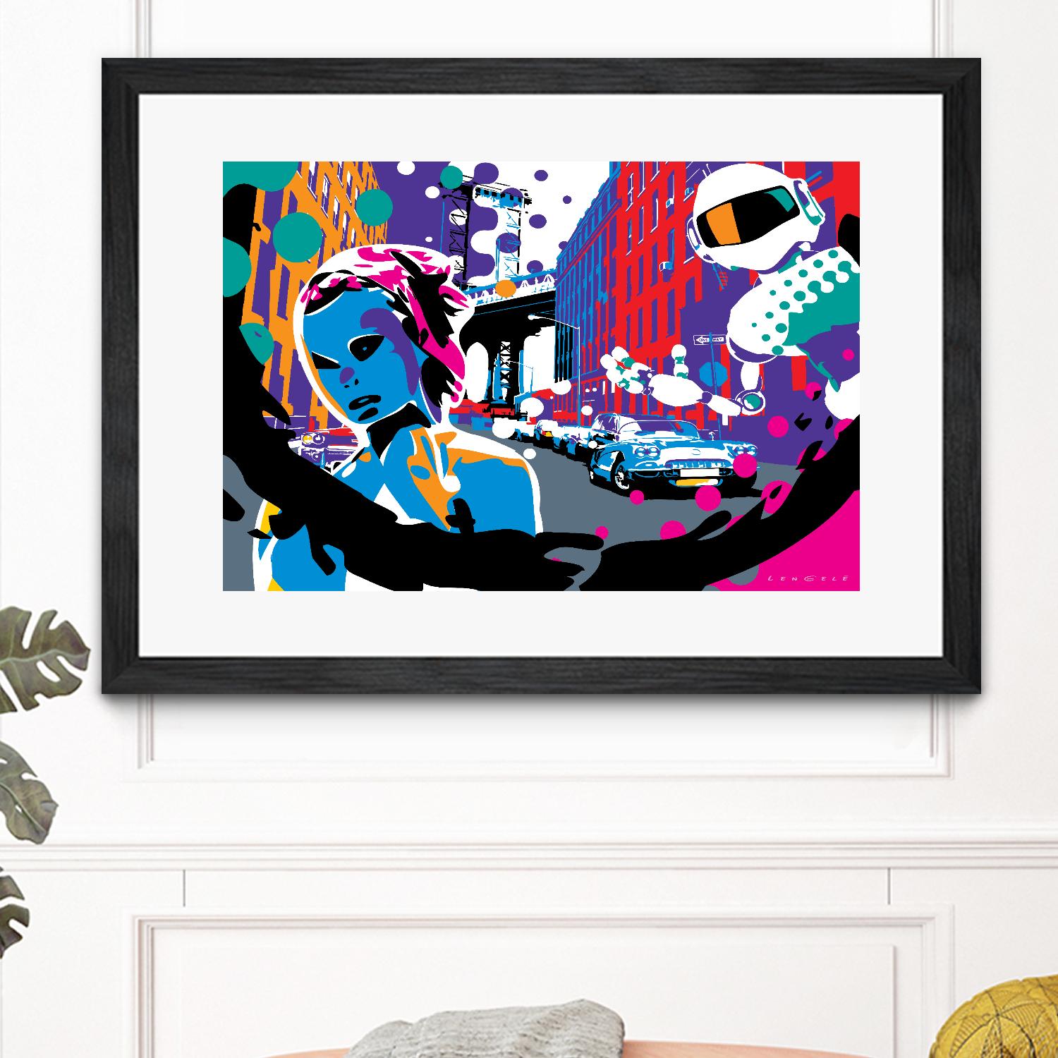 Brooklyn by Ray Lengelé on GIANT ART - red street art robot