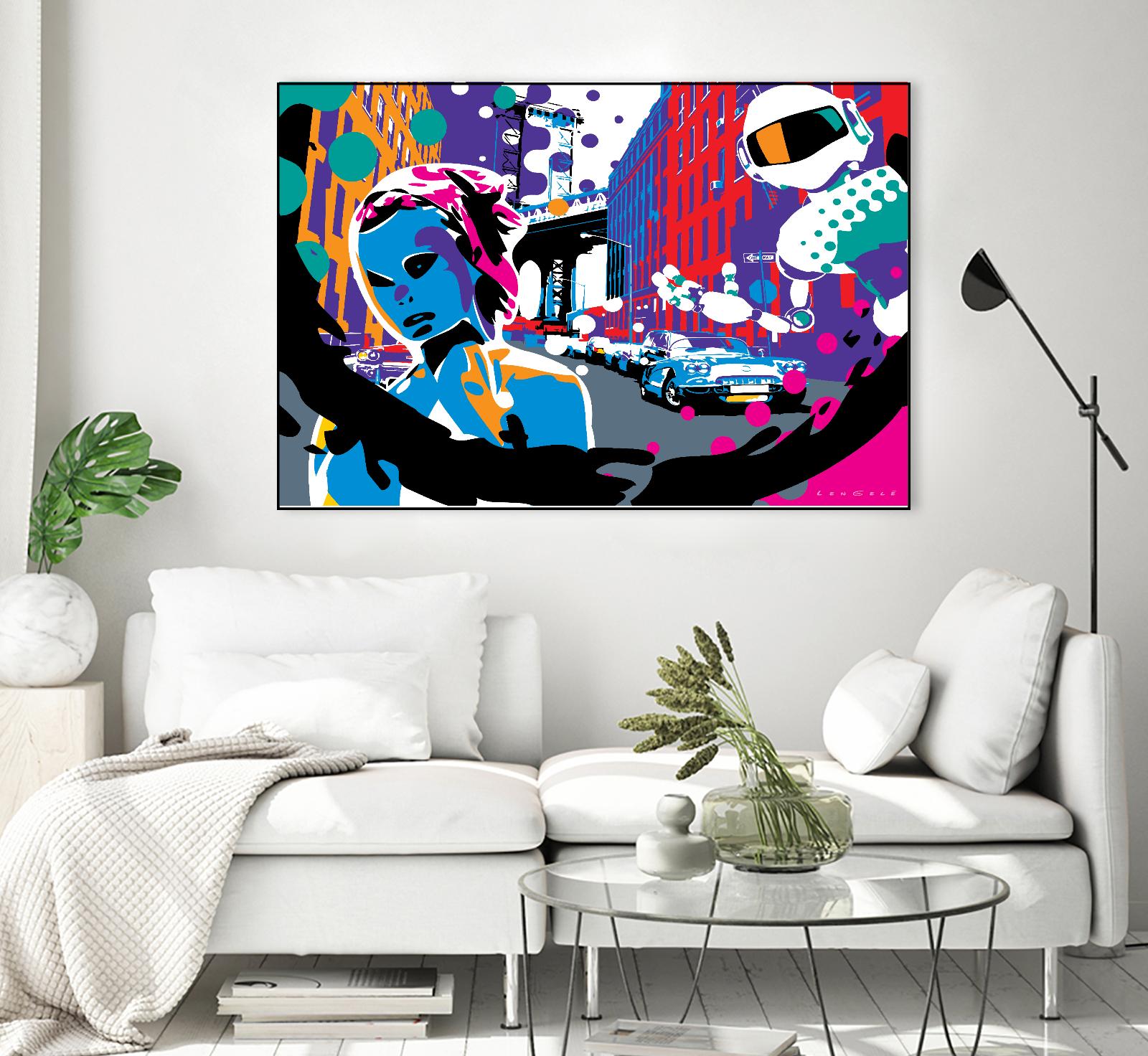 Brooklyn by Ray Lengelé on GIANT ART - red street art robot