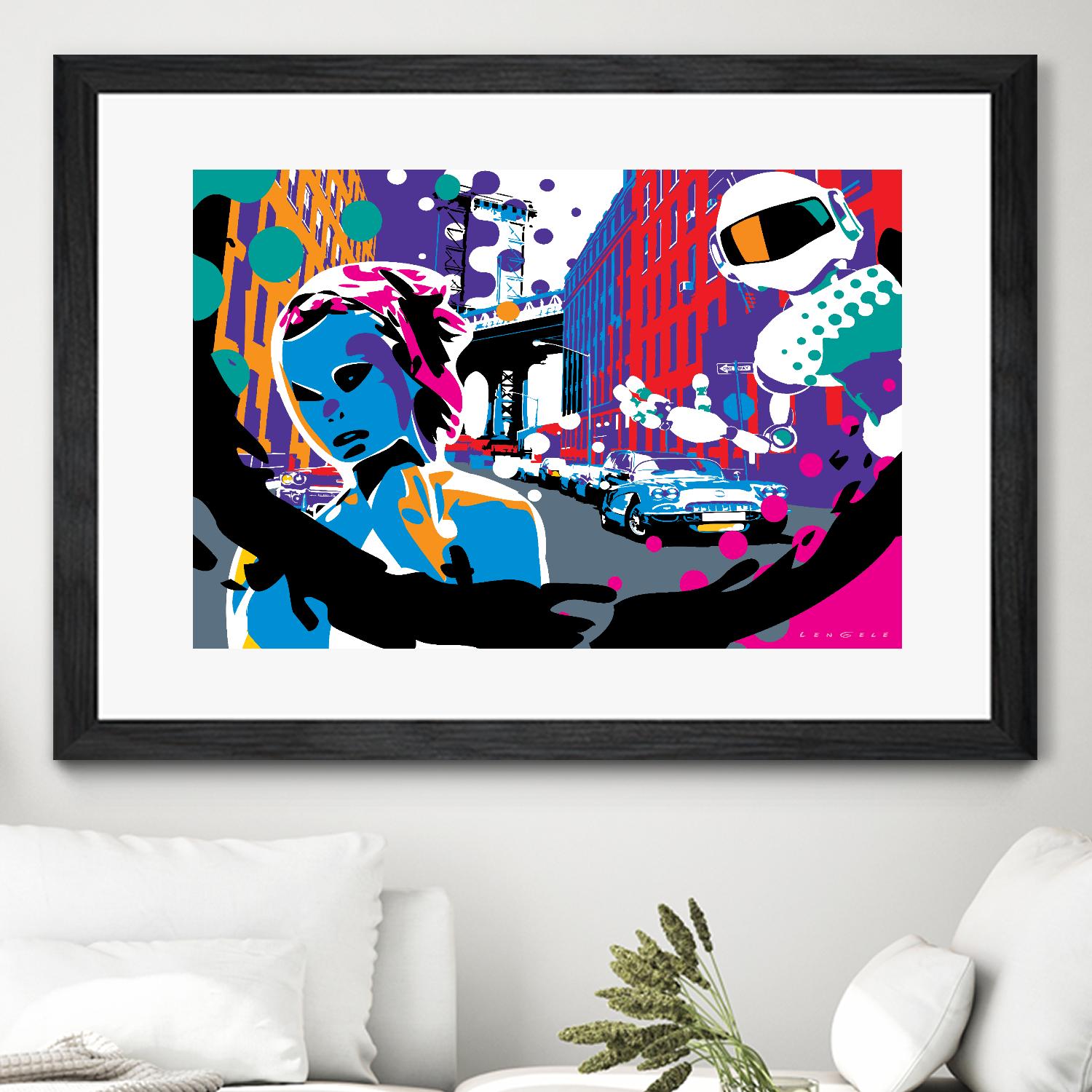 Brooklyn by Ray Lengelé on GIANT ART - red street art robot