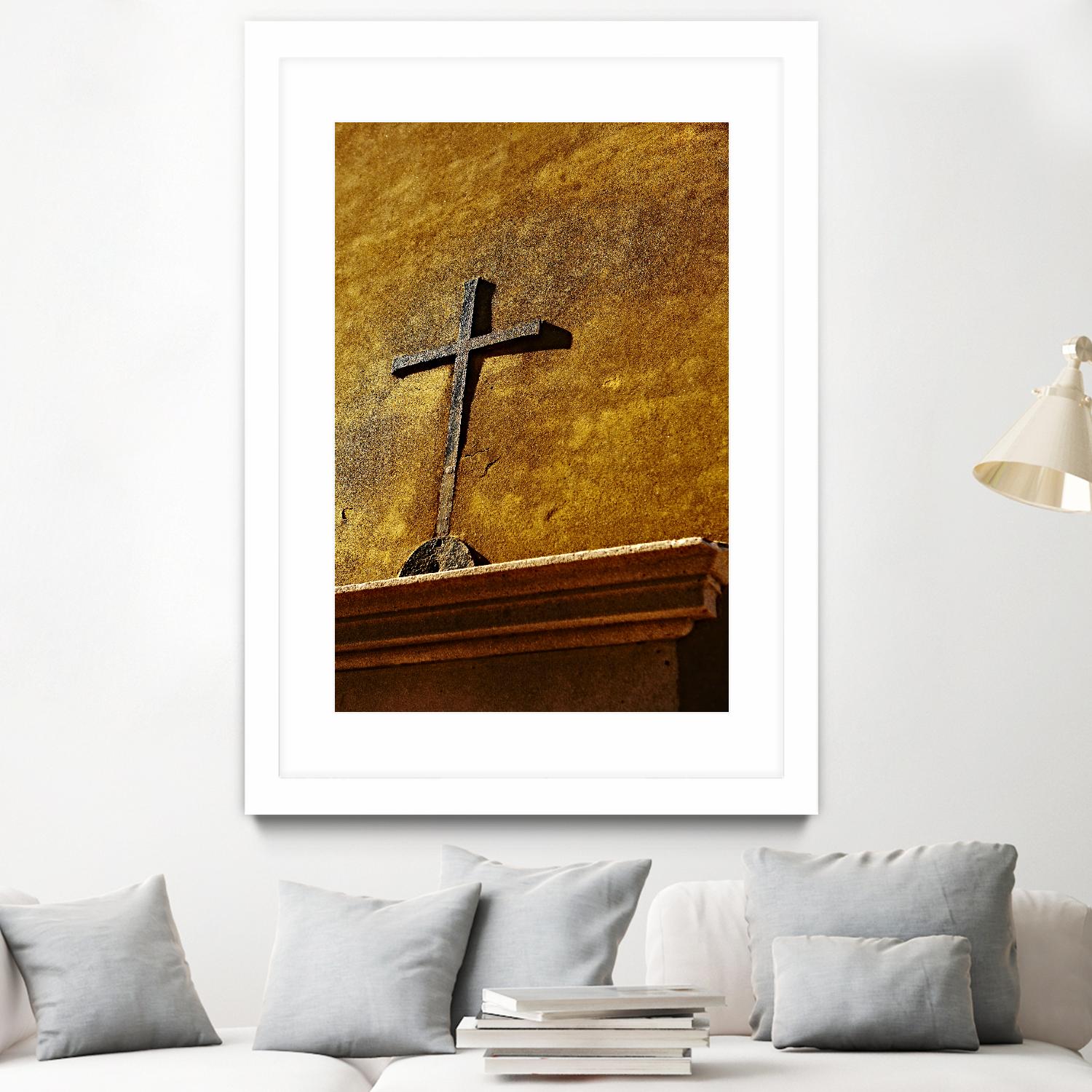 Cross by Peter Morneau on GIANT ART - yellow photo art