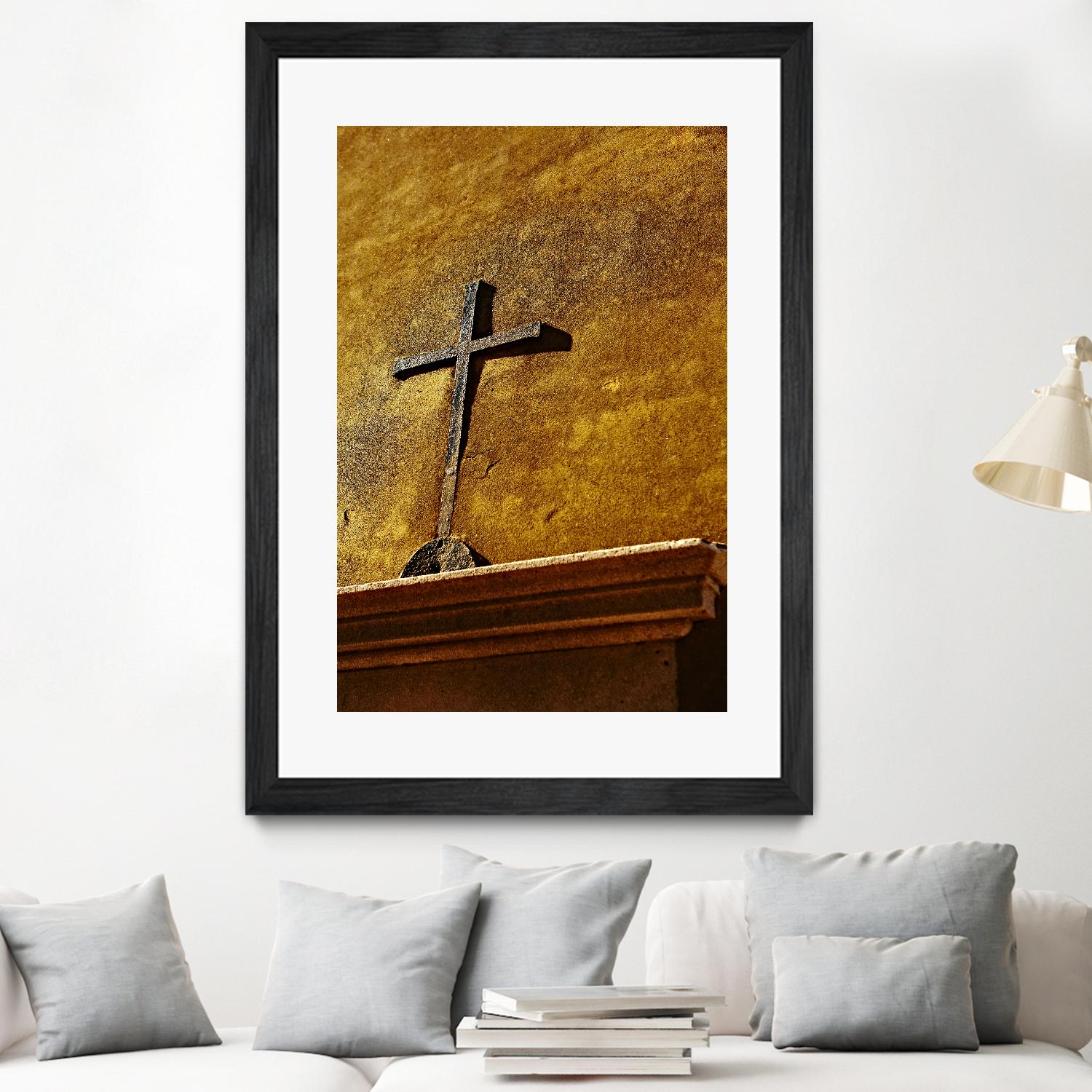 Cross by Peter Morneau on GIANT ART - yellow photo art