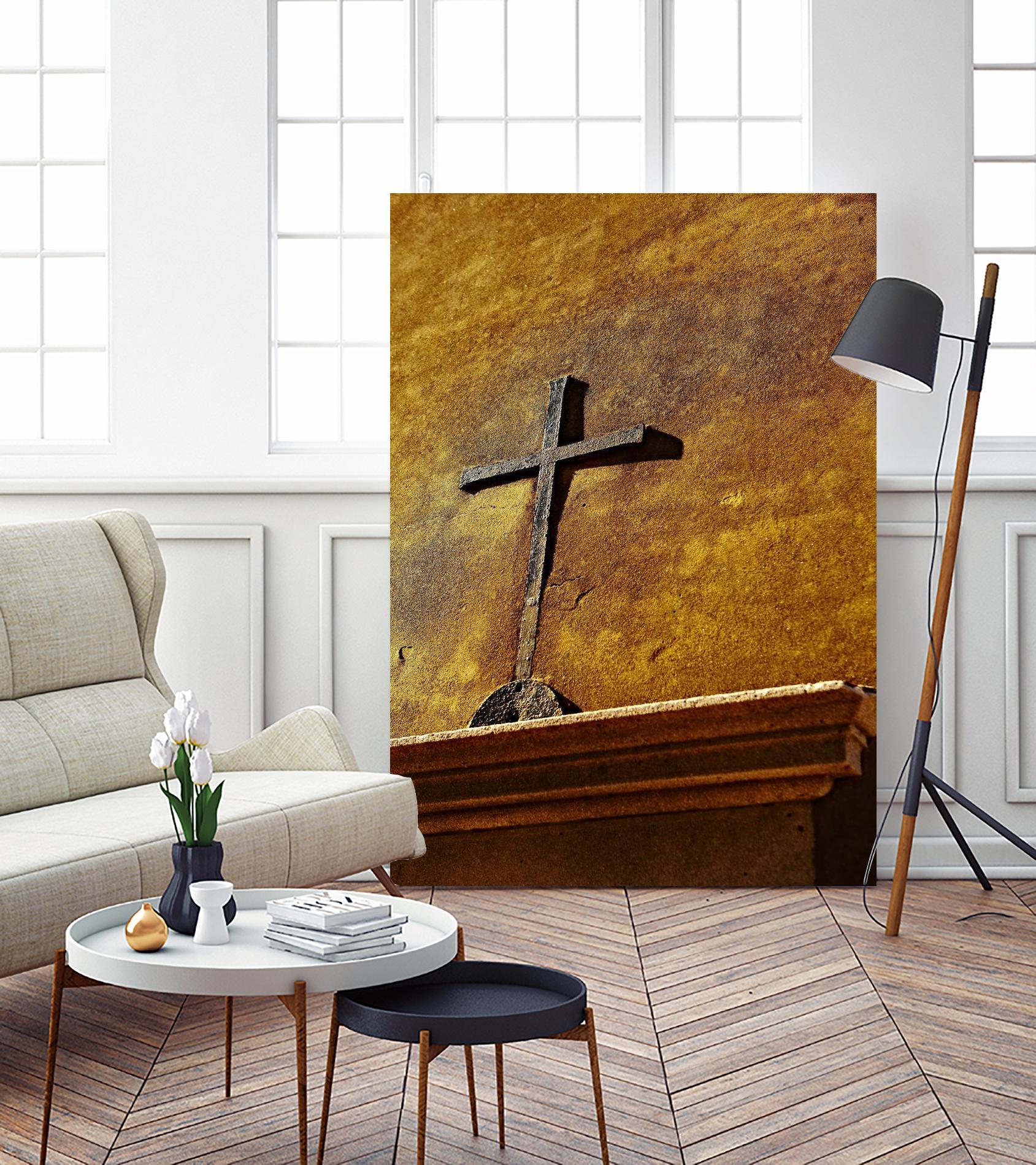 Cross by Peter Morneau on GIANT ART - yellow photo art