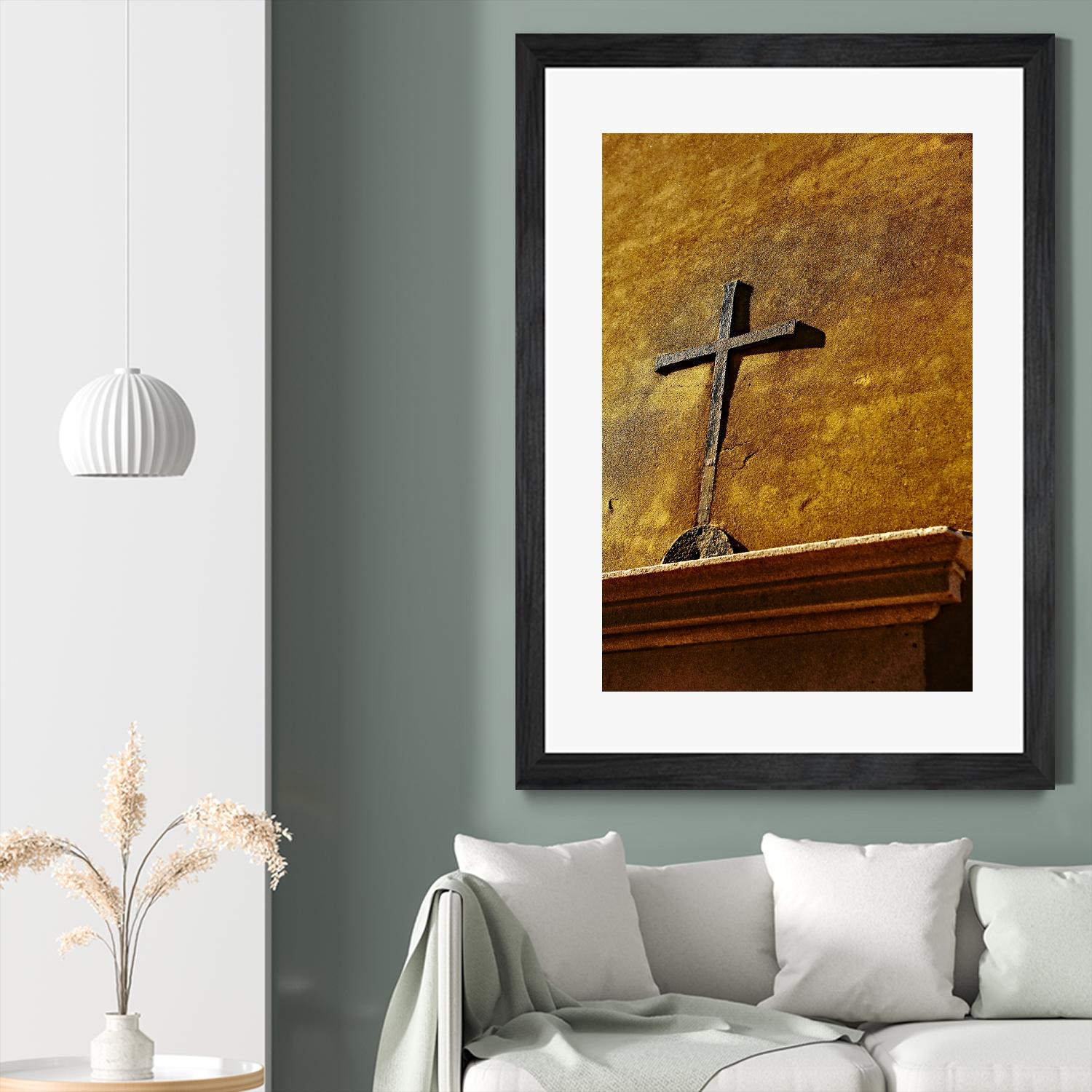 Cross by Peter Morneau on GIANT ART - yellow photo art