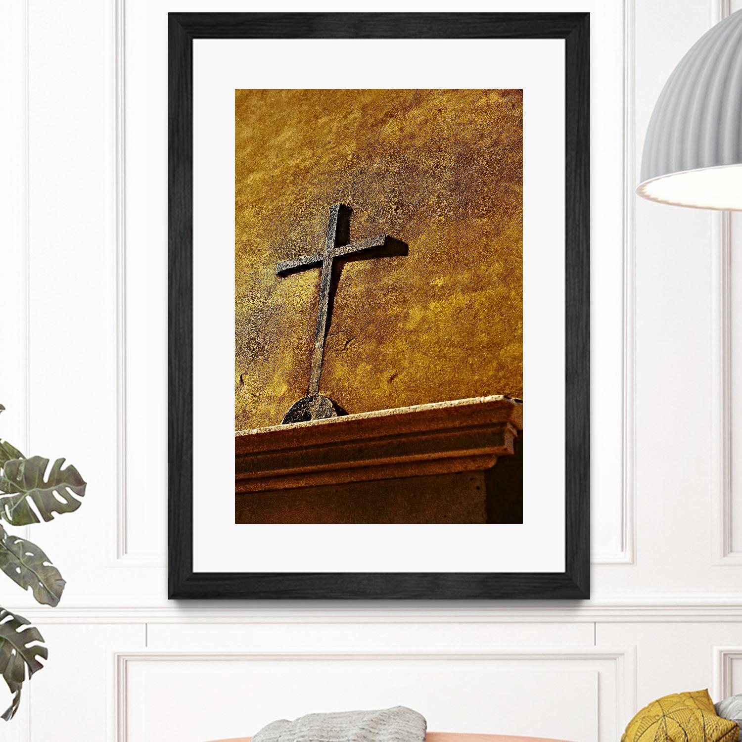 Cross by Peter Morneau on GIANT ART - yellow photo art