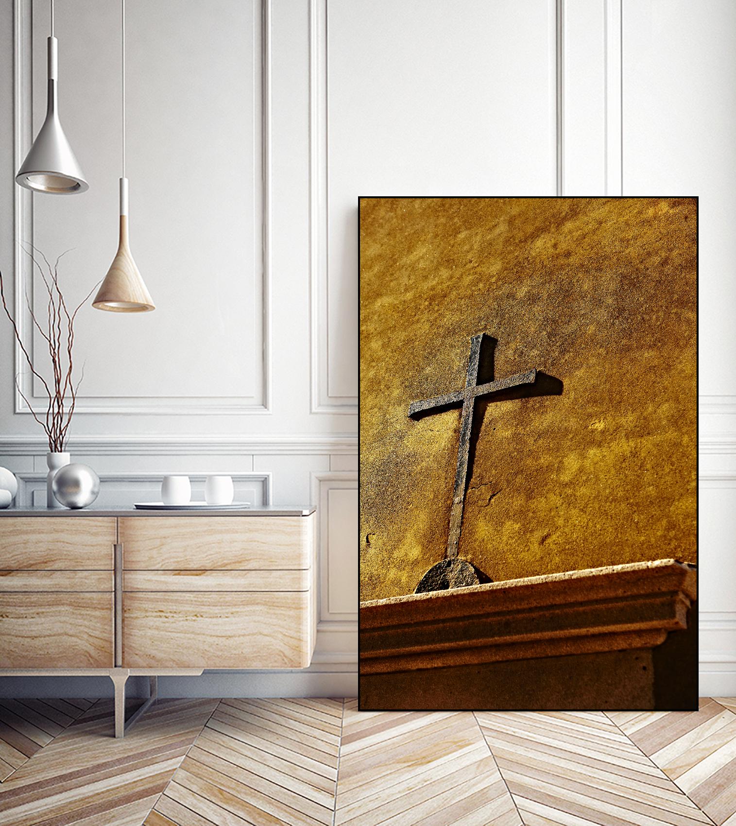 Cross by Peter Morneau on GIANT ART - yellow photo art