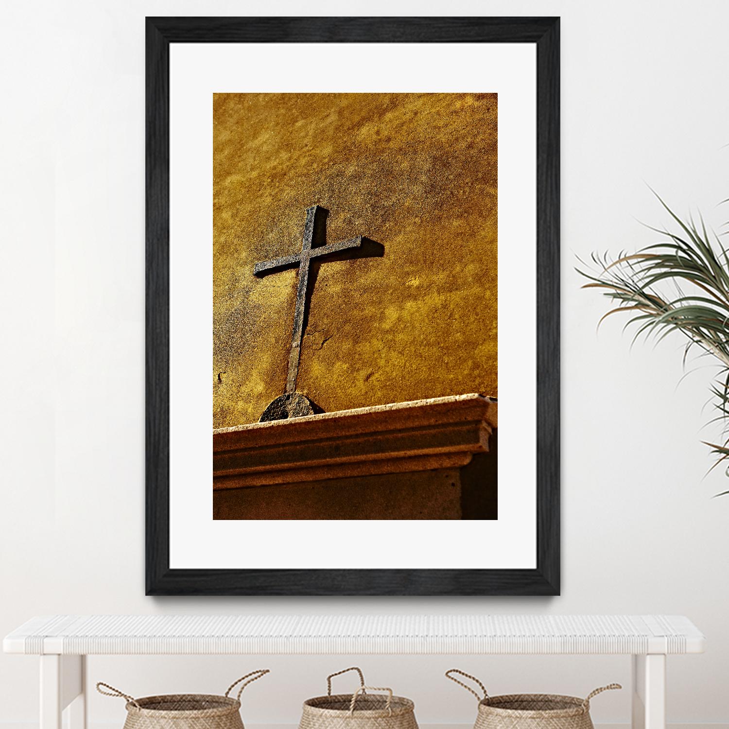 Cross by Peter Morneau on GIANT ART - yellow photo art
