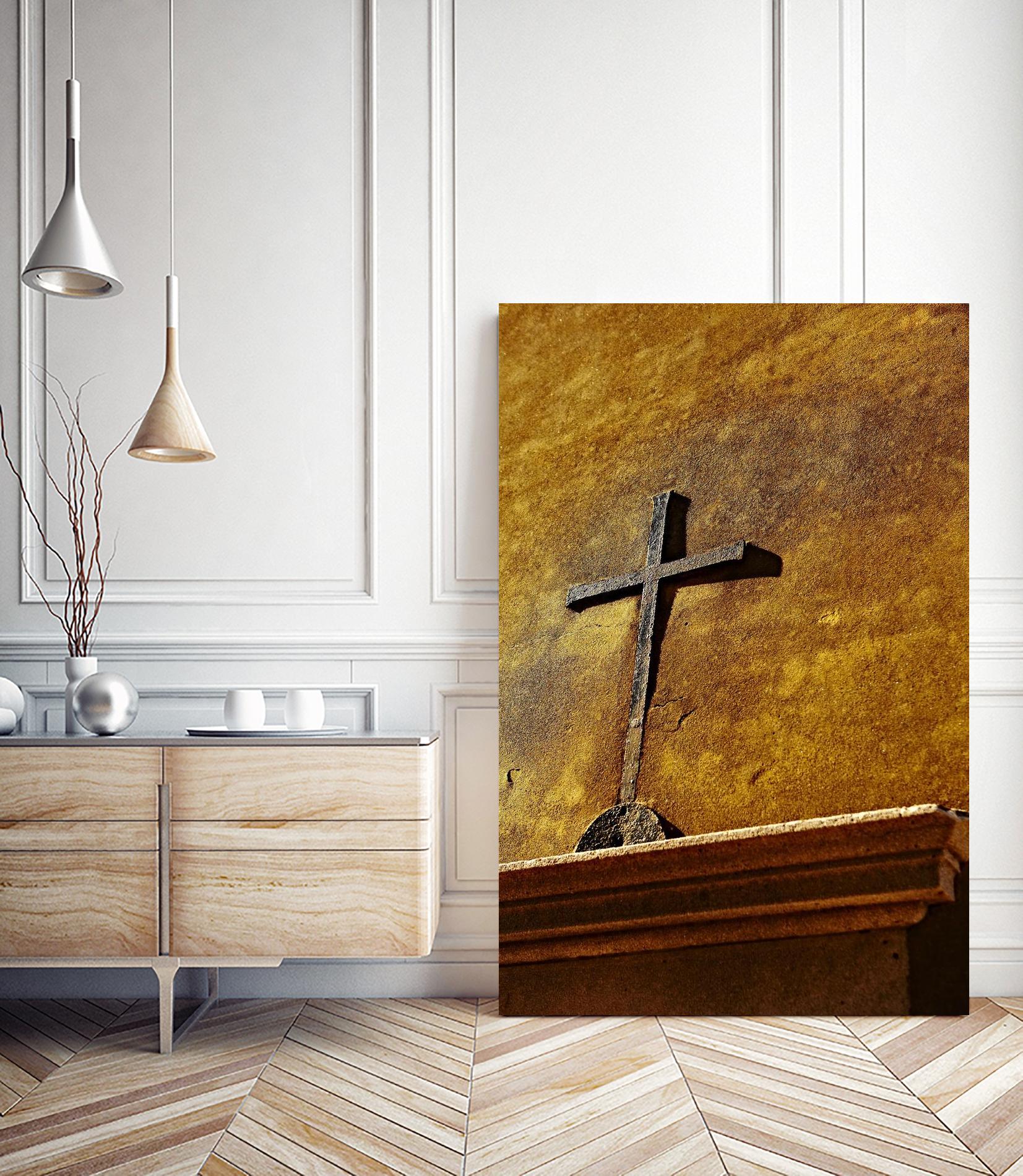 Cross by Peter Morneau on GIANT ART - yellow photo art