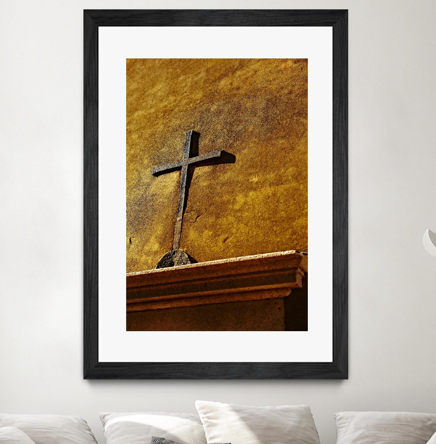 Cross by Peter Morneau on GIANT ART - yellow photo art