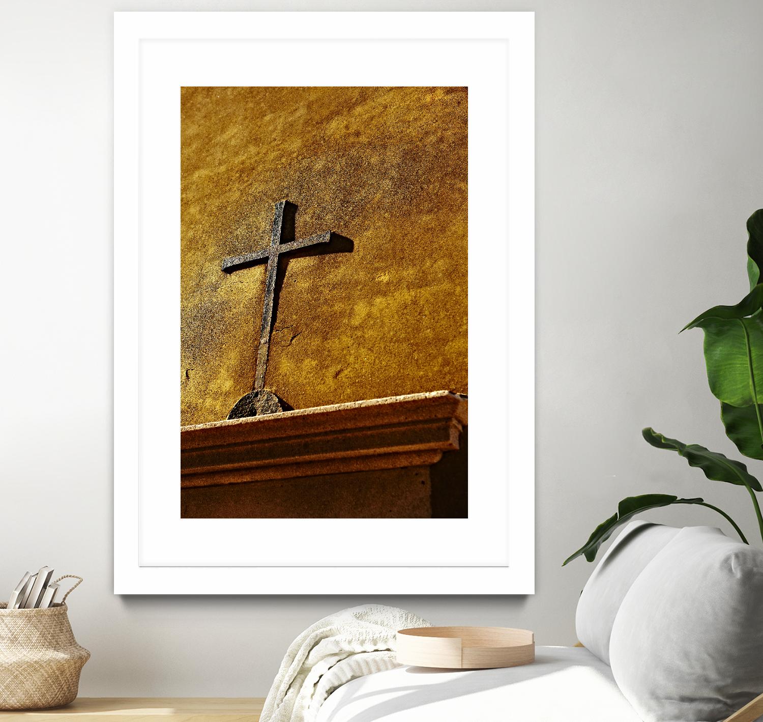 Cross by Peter Morneau on GIANT ART - yellow photo art