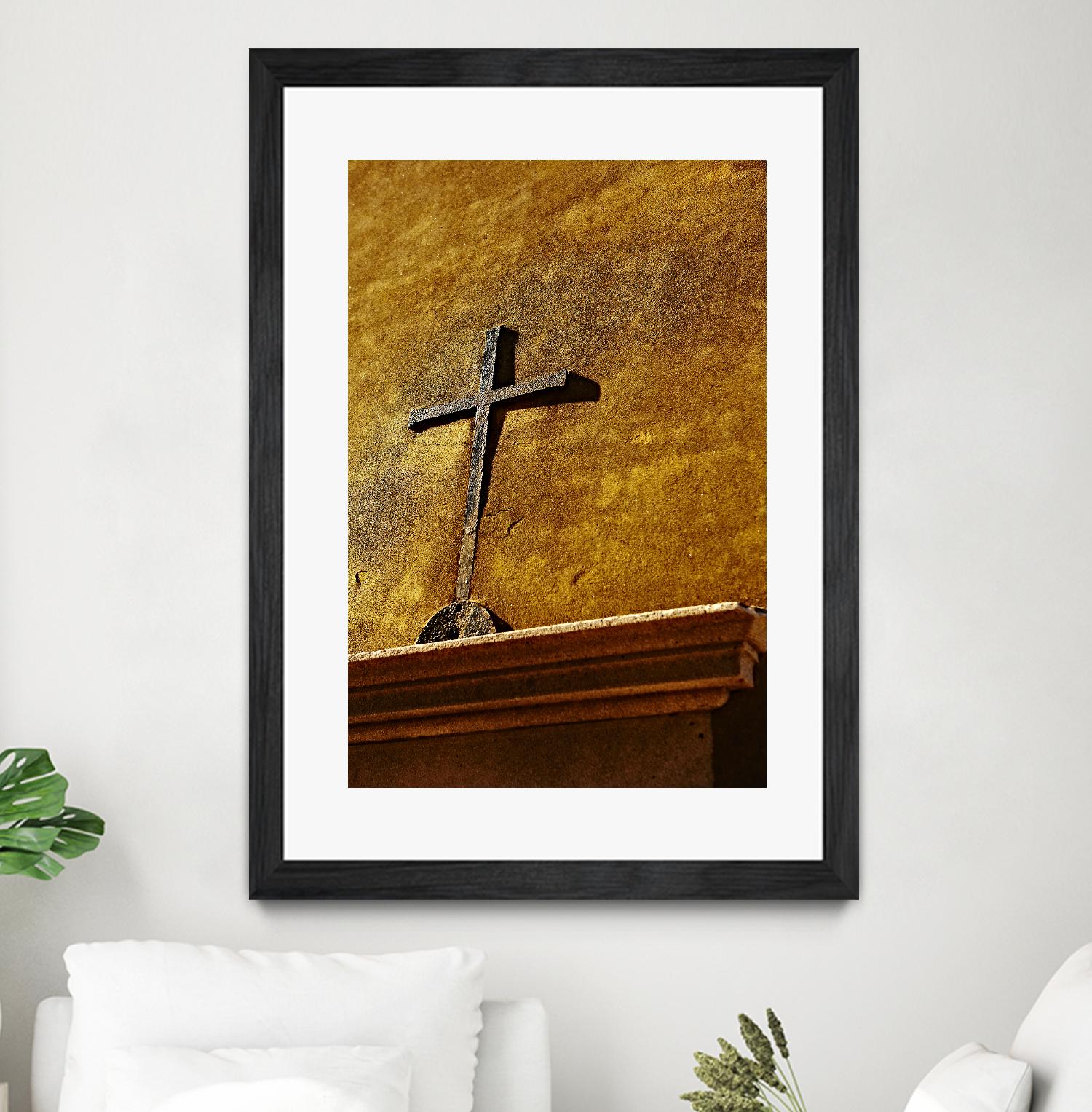 Cross by Peter Morneau on GIANT ART - yellow photo art