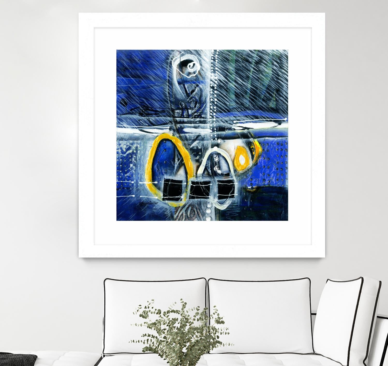 À déglacer by Sylvie Cloutier on GIANT ART - yellow abstract