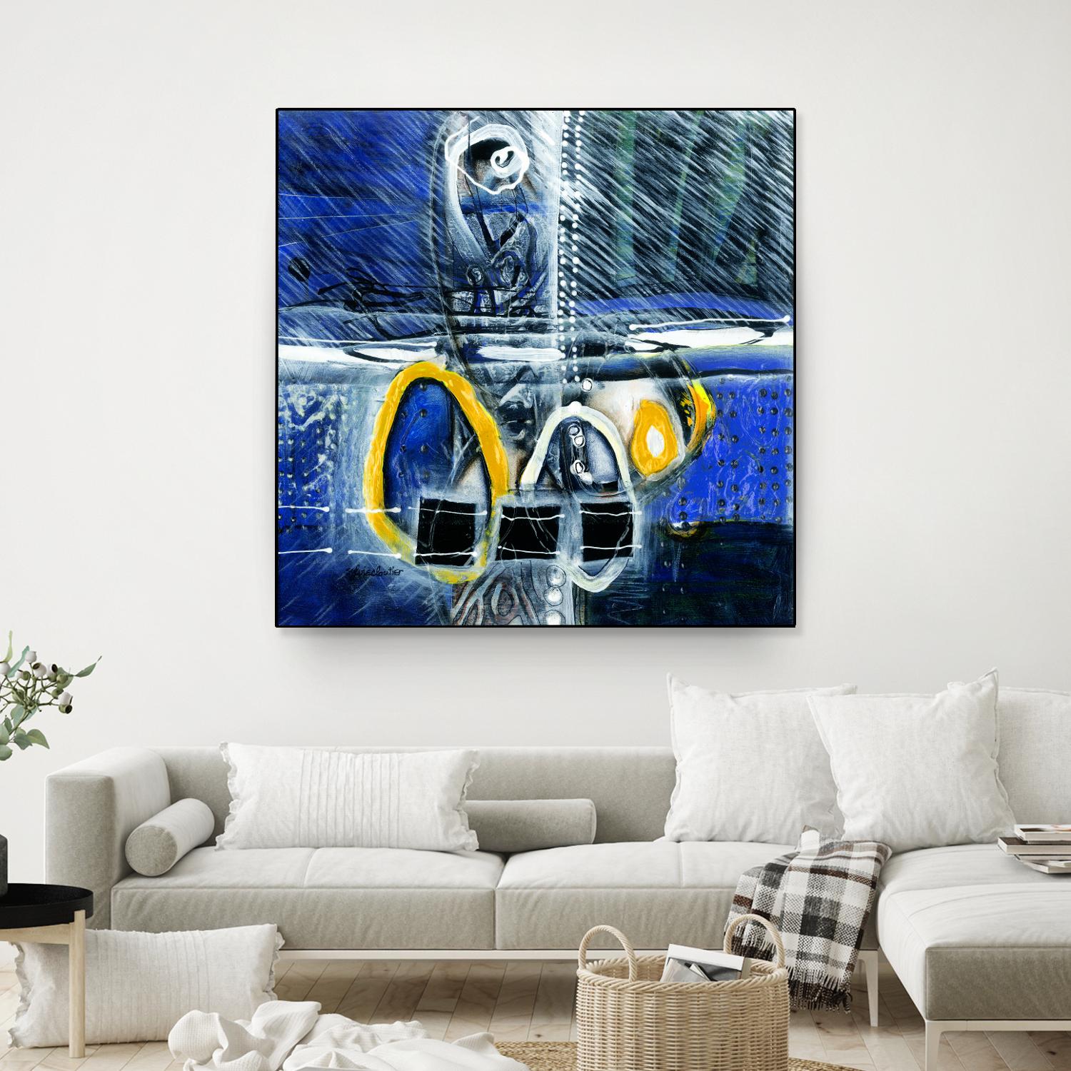 À déglacer by Sylvie Cloutier on GIANT ART - yellow abstract