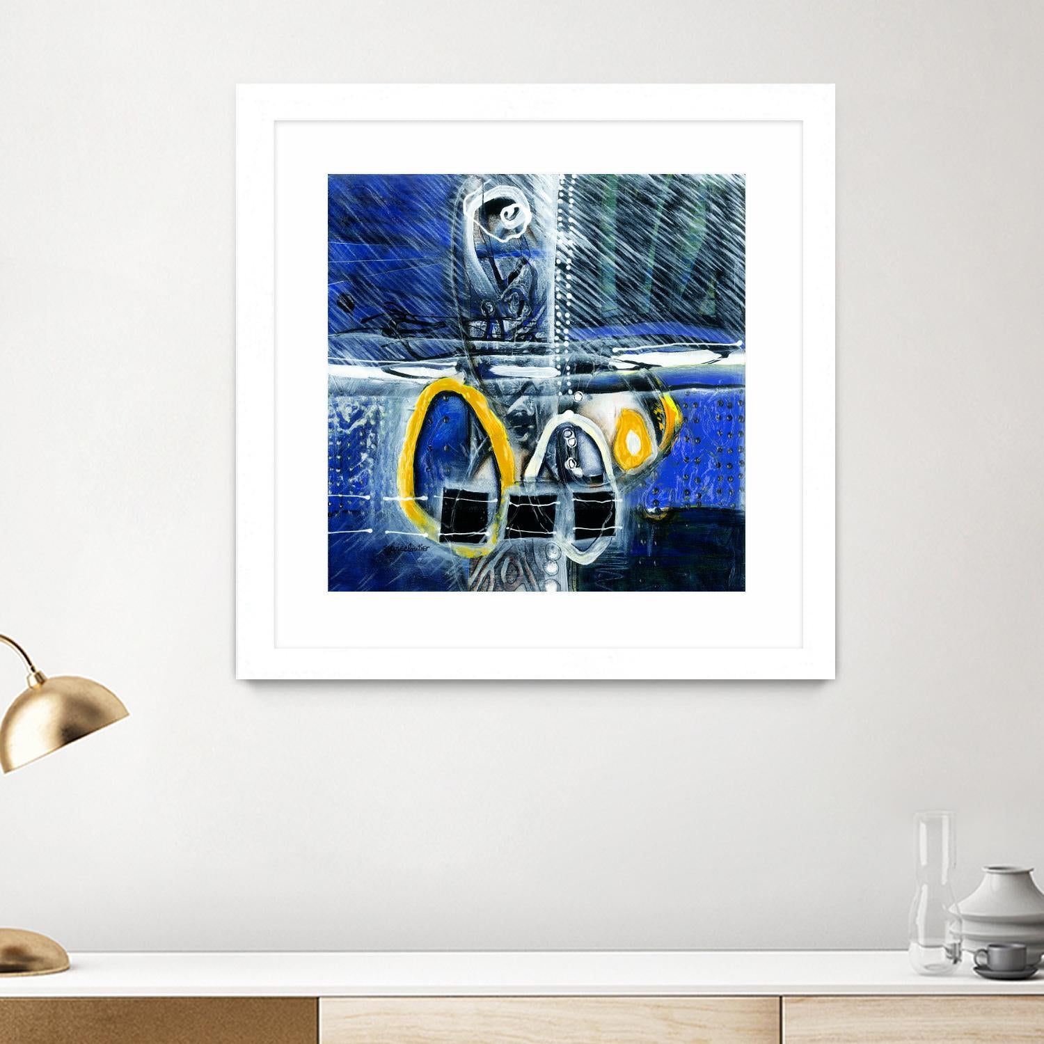 À déglacer by Sylvie Cloutier on GIANT ART - yellow abstract