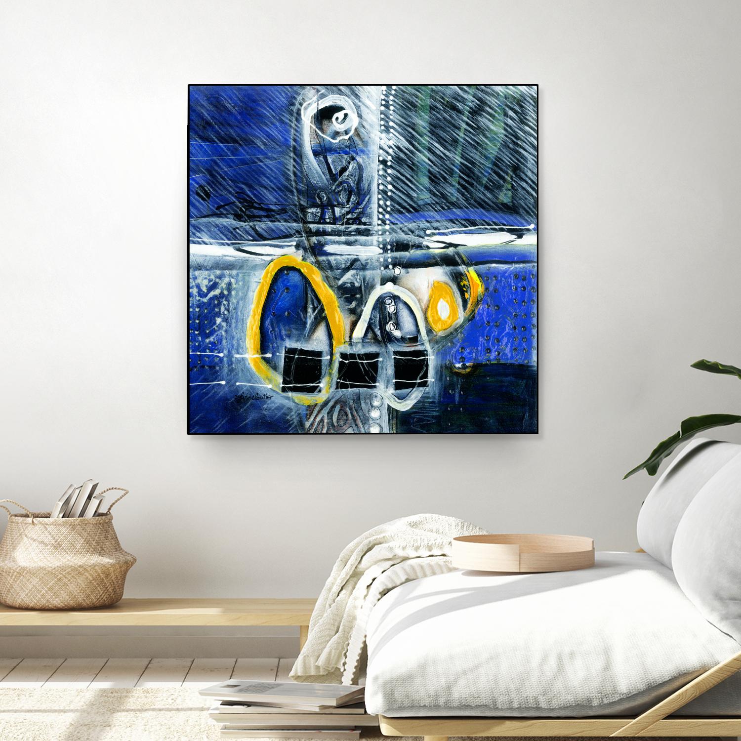 À déglacer by Sylvie Cloutier on GIANT ART - yellow abstract