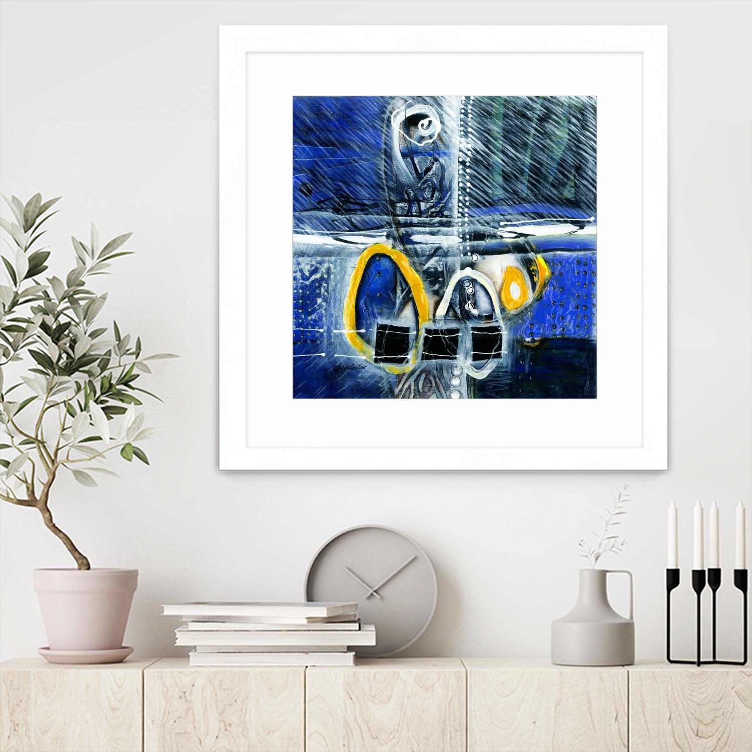 À déglacer by Sylvie Cloutier on GIANT ART - yellow abstract