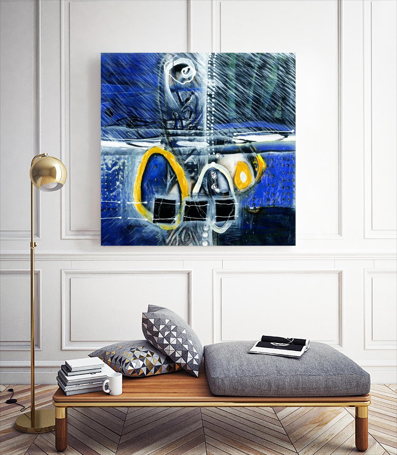 À déglacer by Sylvie Cloutier on GIANT ART - blue abstract