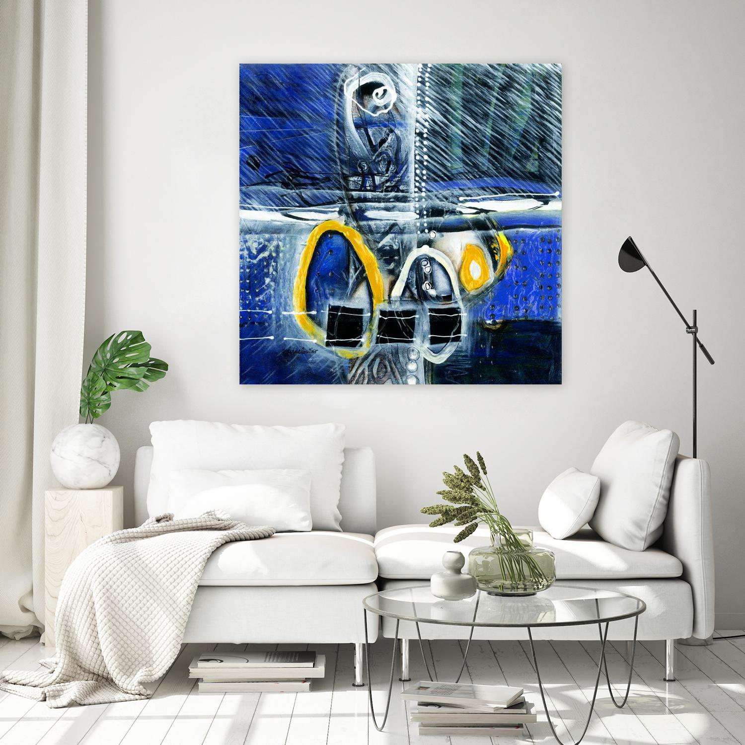 À déglacer by Sylvie Cloutier on GIANT ART - blue abstract