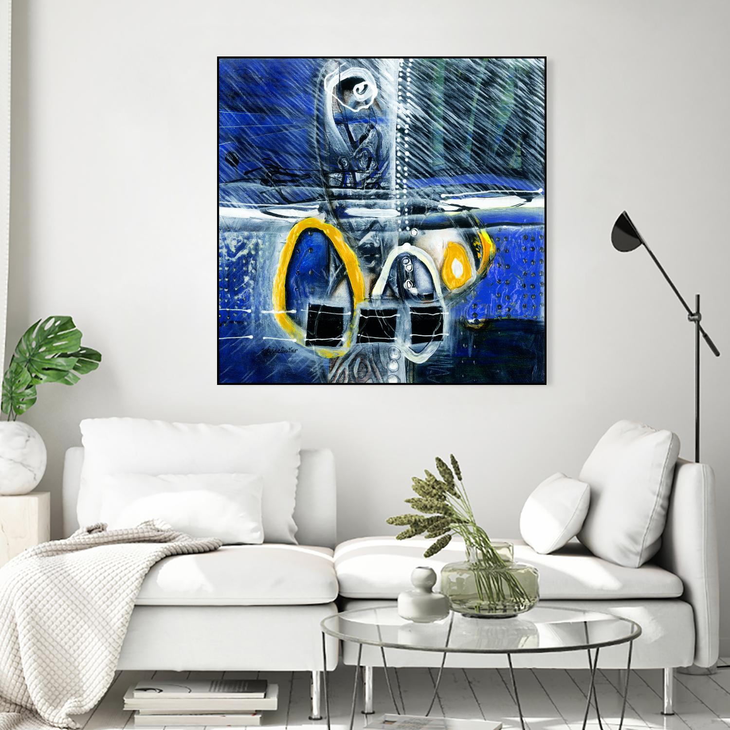 À déglacer by Sylvie Cloutier on GIANT ART - yellow abstract