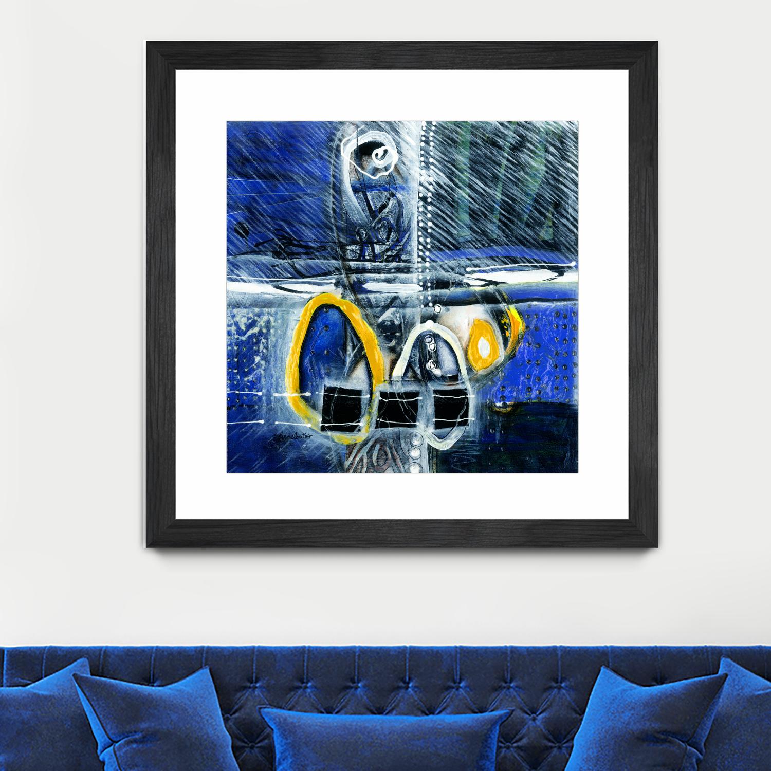 À déglacer by Sylvie Cloutier on GIANT ART - yellow abstract