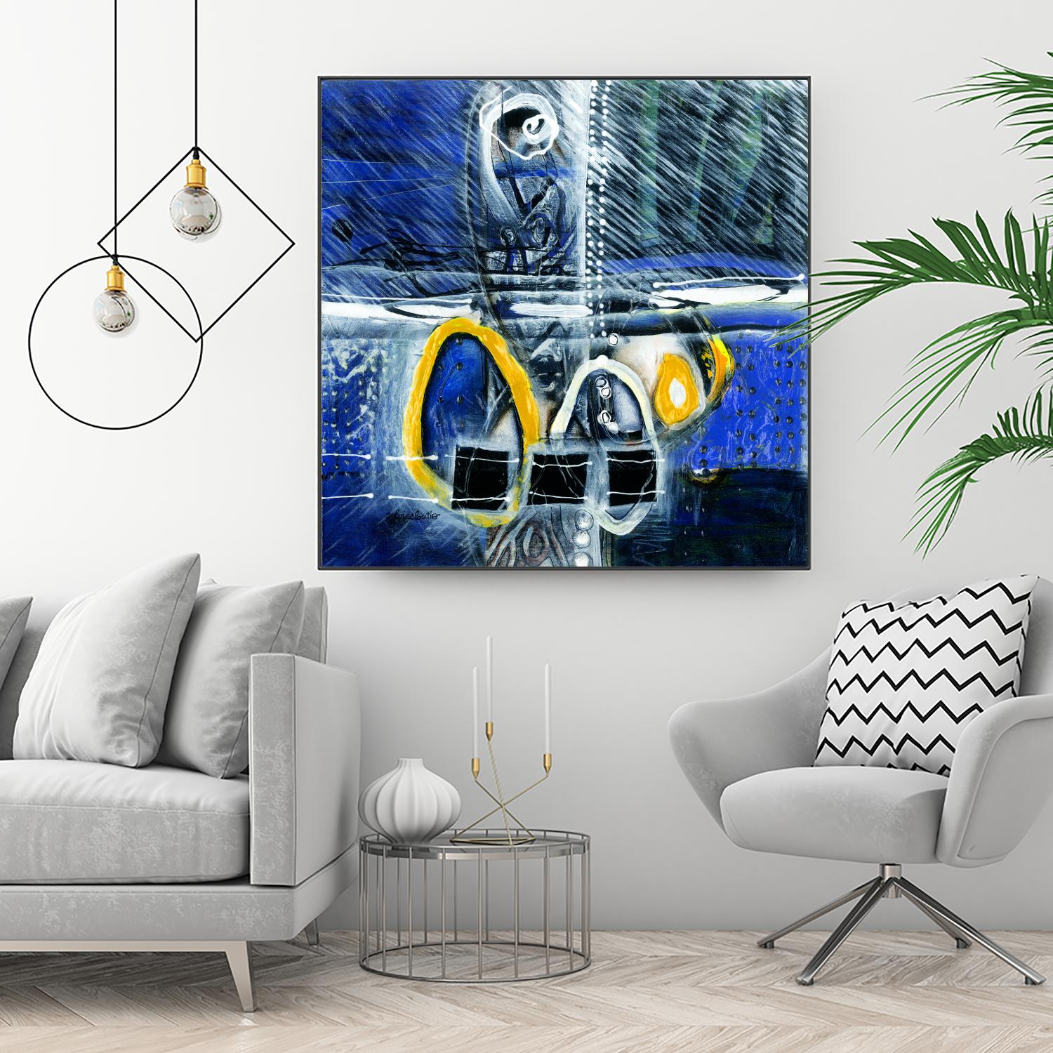 À déglacer by Sylvie Cloutier on GIANT ART - yellow abstract