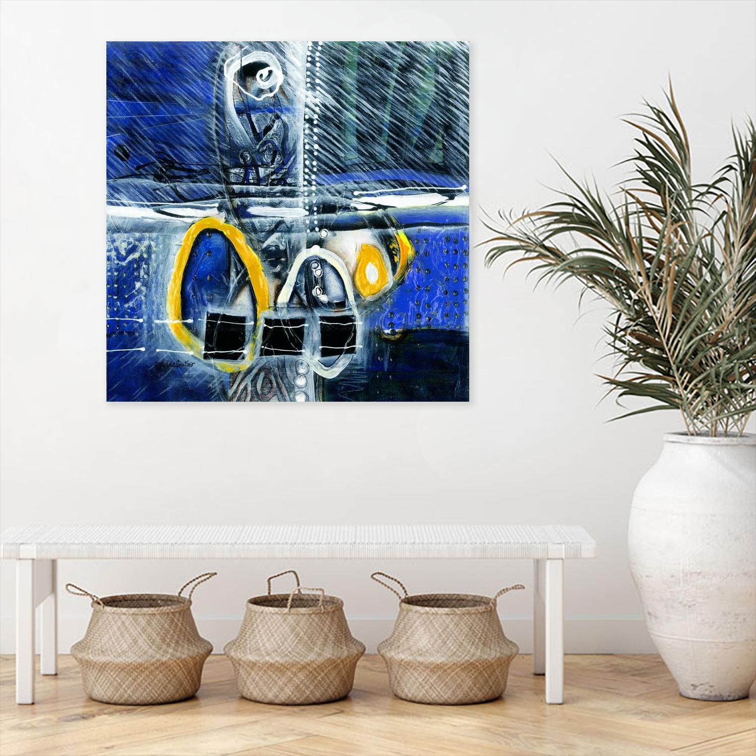 À déglacer by Sylvie Cloutier on GIANT ART - blue abstract