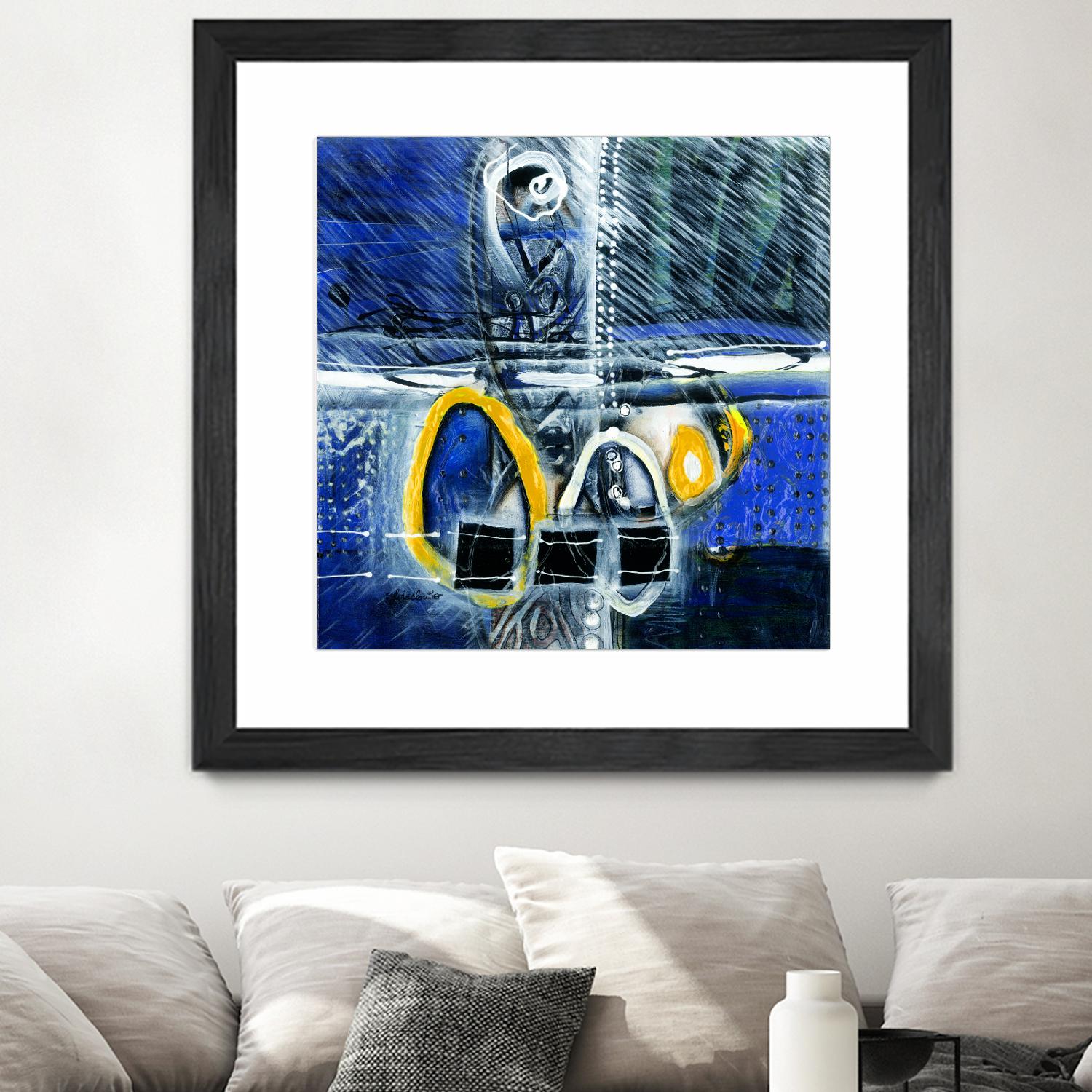 À déglacer by Sylvie Cloutier on GIANT ART - yellow abstract