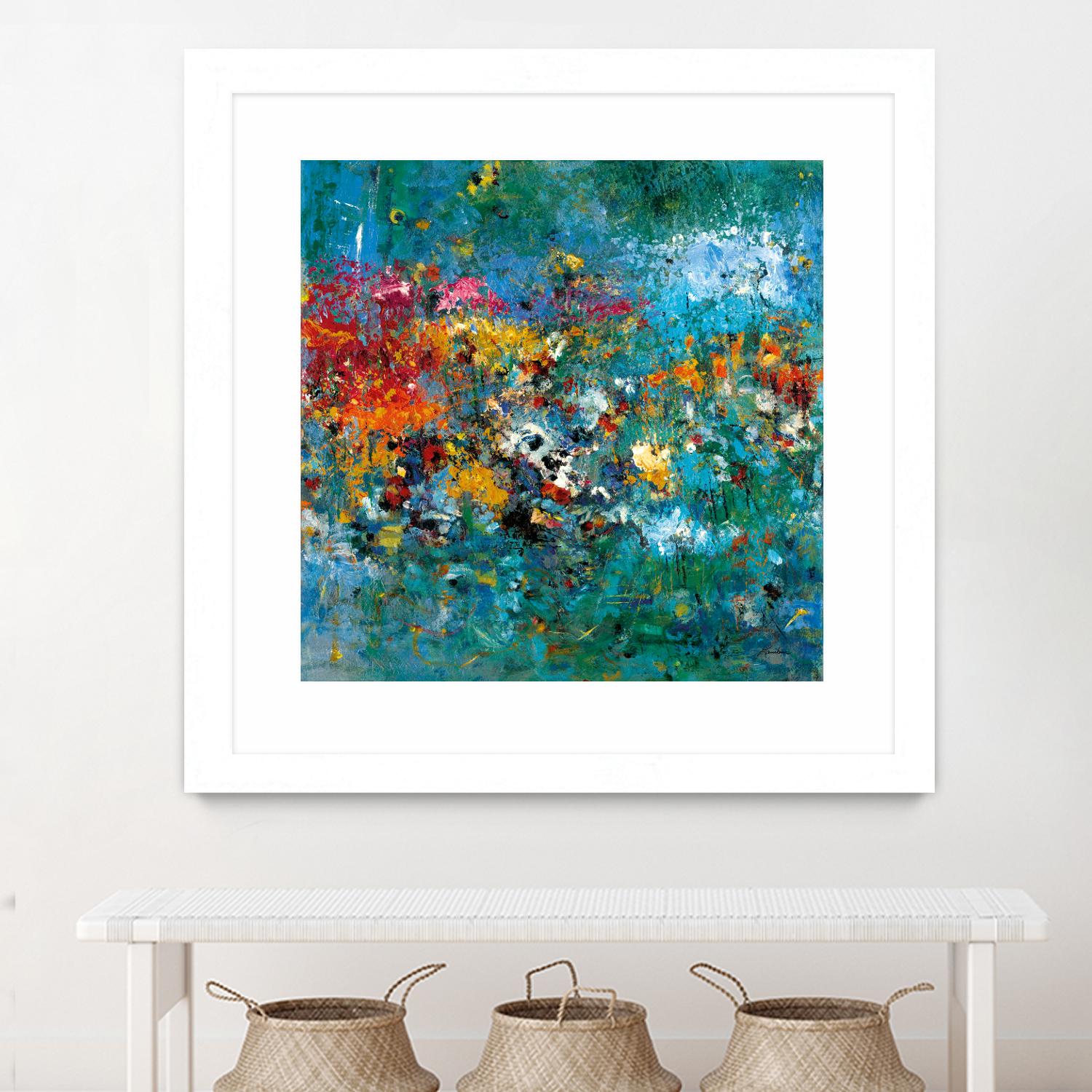 Carpe Diem 1 by Diane Lambin on GIANT ART - orange abstract fleurs abstraites