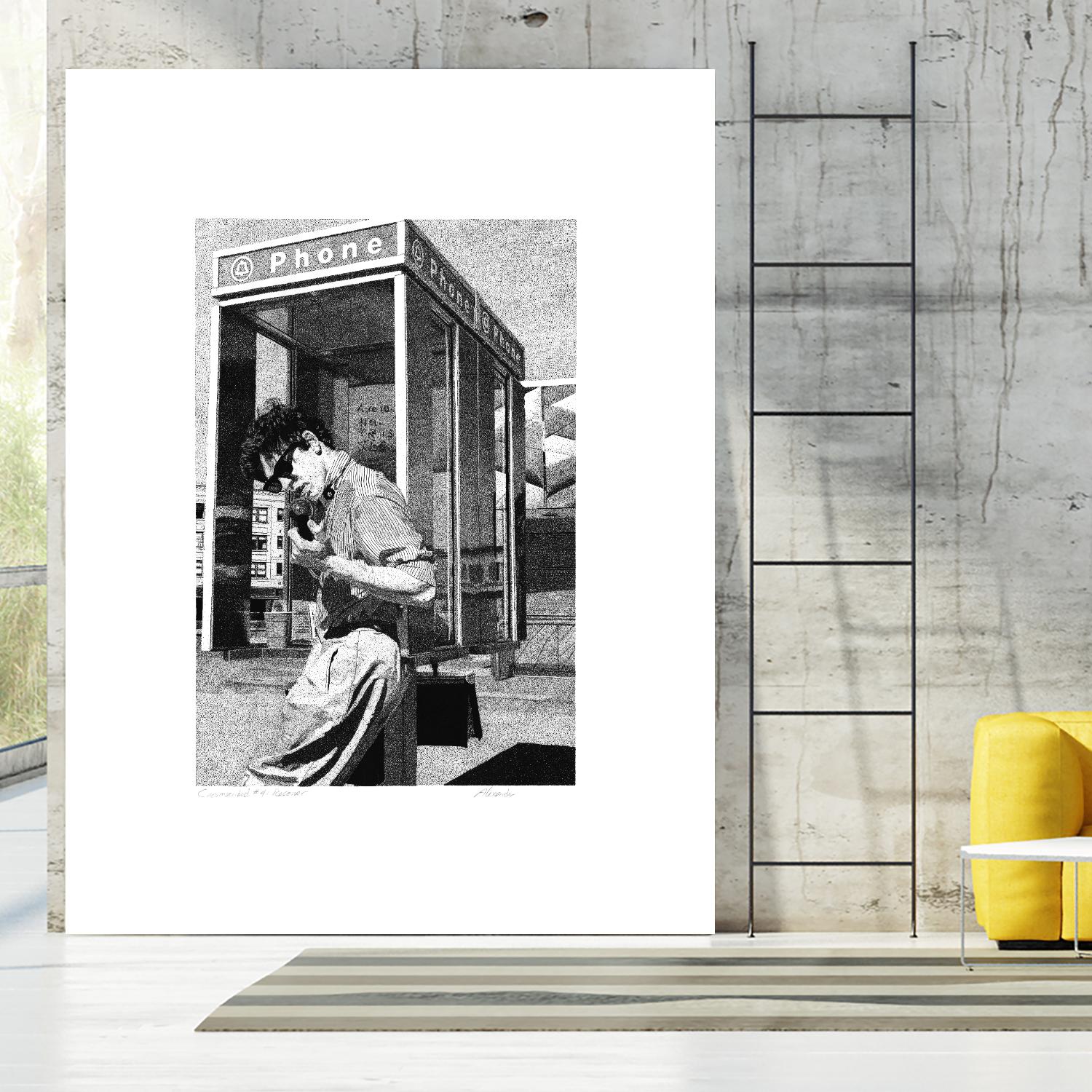 Receiver by Gill Alexander on GIANT ART - white men and women