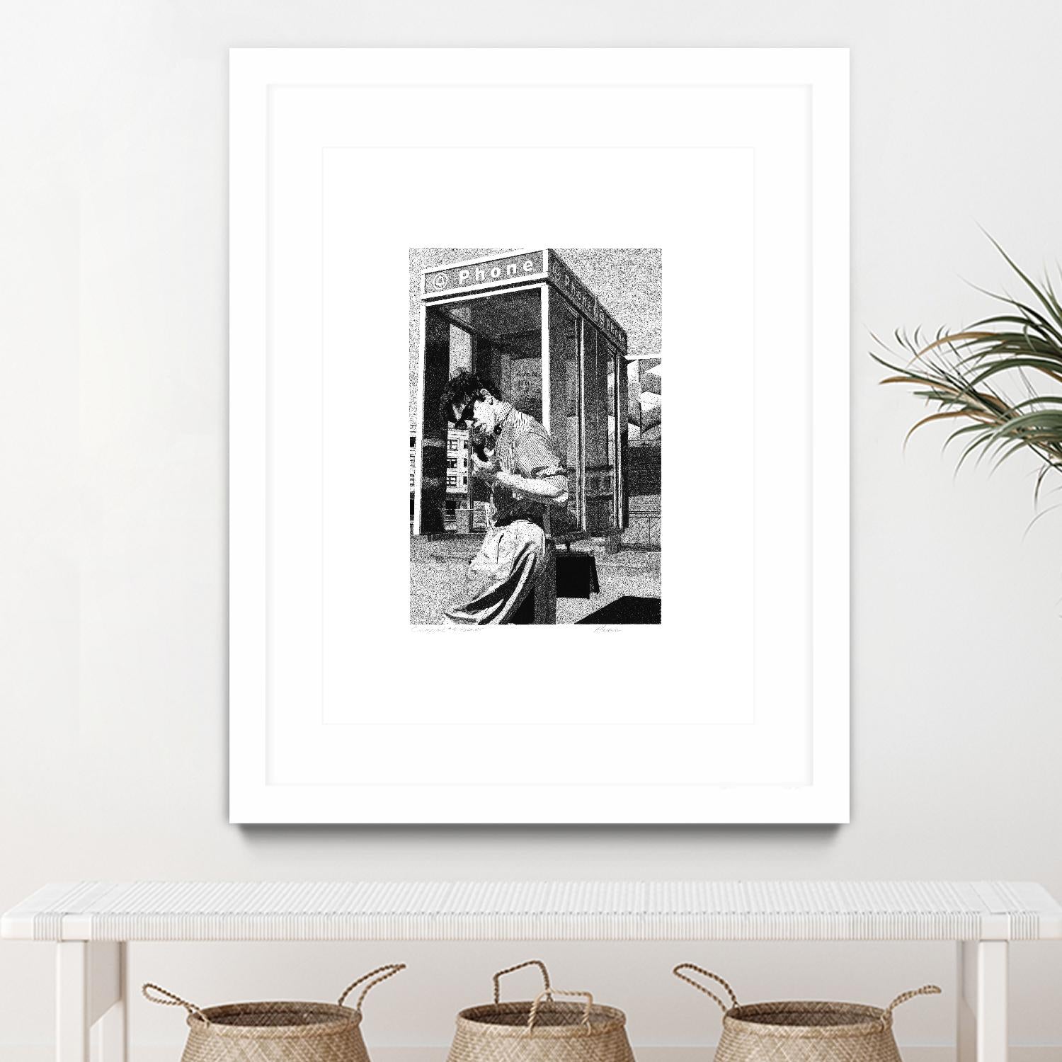 Receiver by Gill Alexander on GIANT ART - white black & white