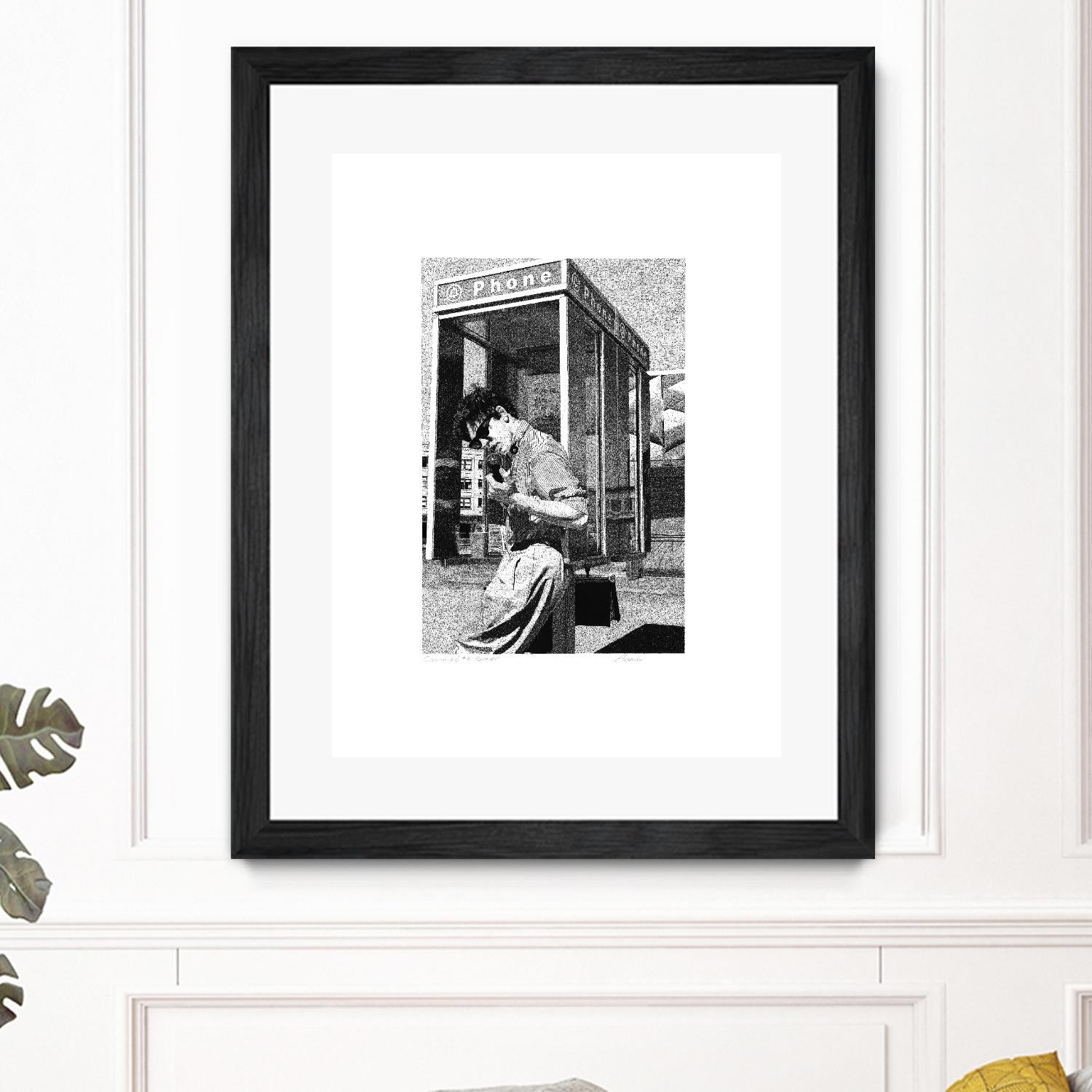 Receiver by Gill Alexander on GIANT ART - white black & white