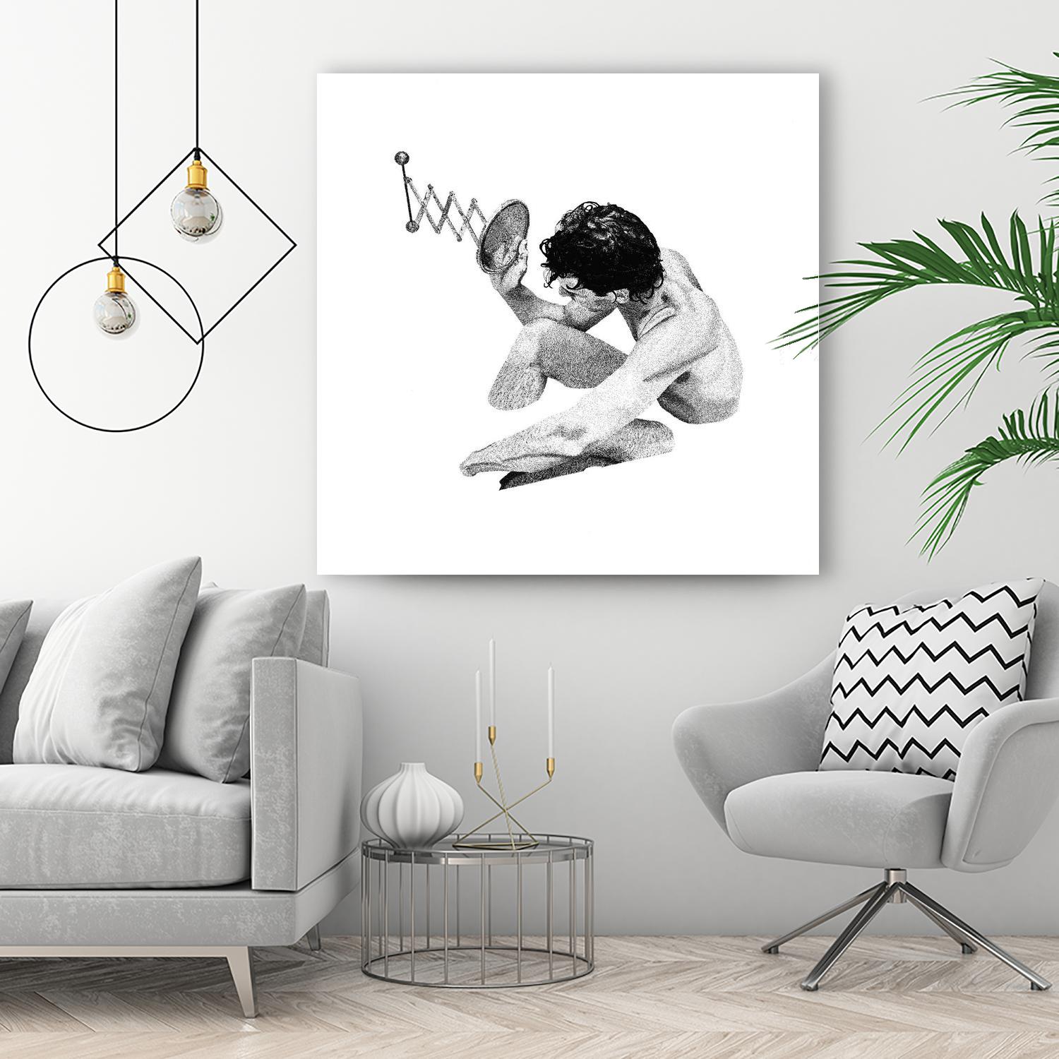 Rejection by Gill Alexander on GIANT ART - white black & white