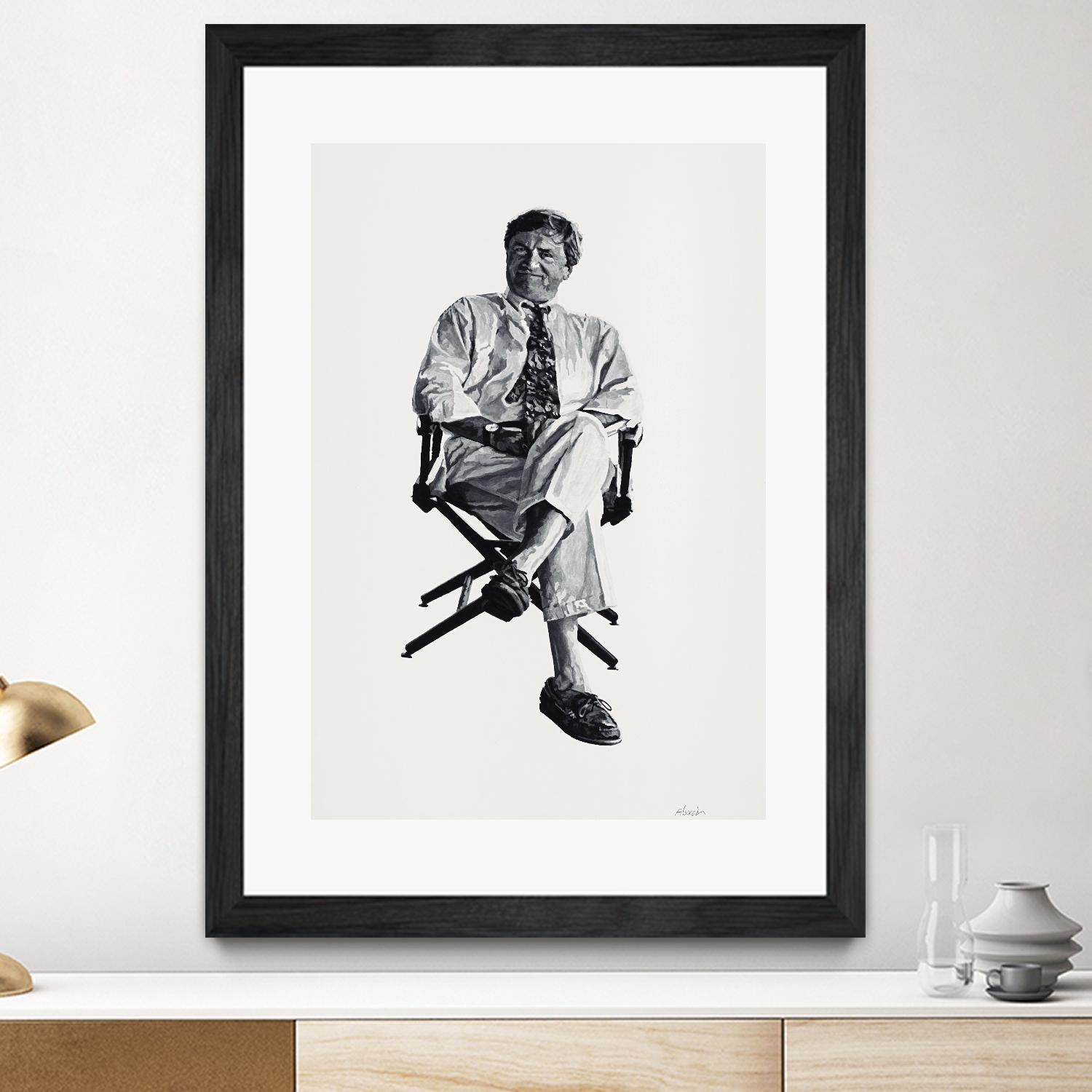 Periwinkle by Gill Alexander on GIANT ART - white black & white homme