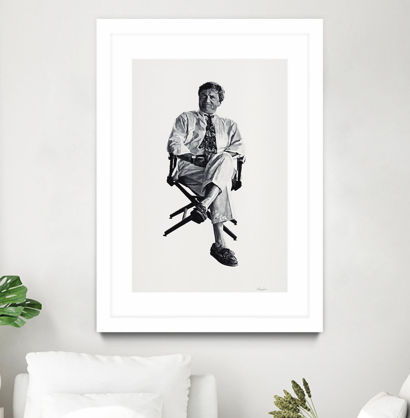 Periwinkle by Gill Alexander on GIANT ART - white black & white homme