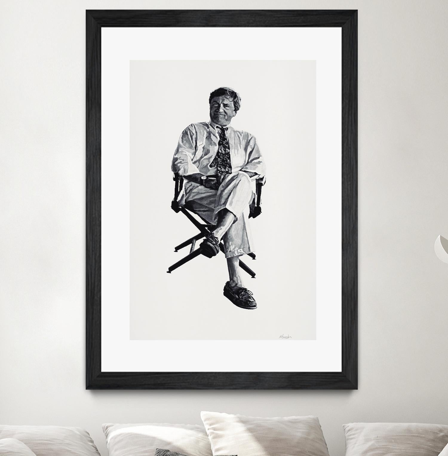 Periwinkle by Gill Alexander on GIANT ART - white black & white homme