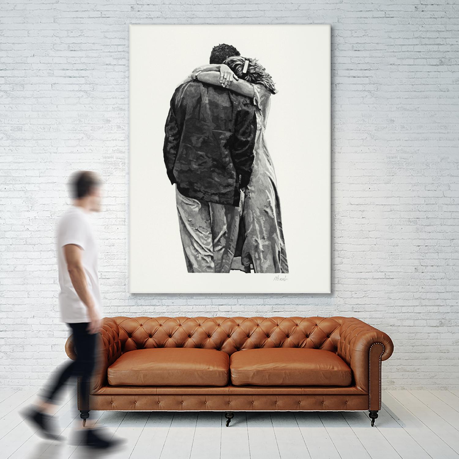 Peter & Rebecca by Gill Alexander on GIANT ART - white men and women