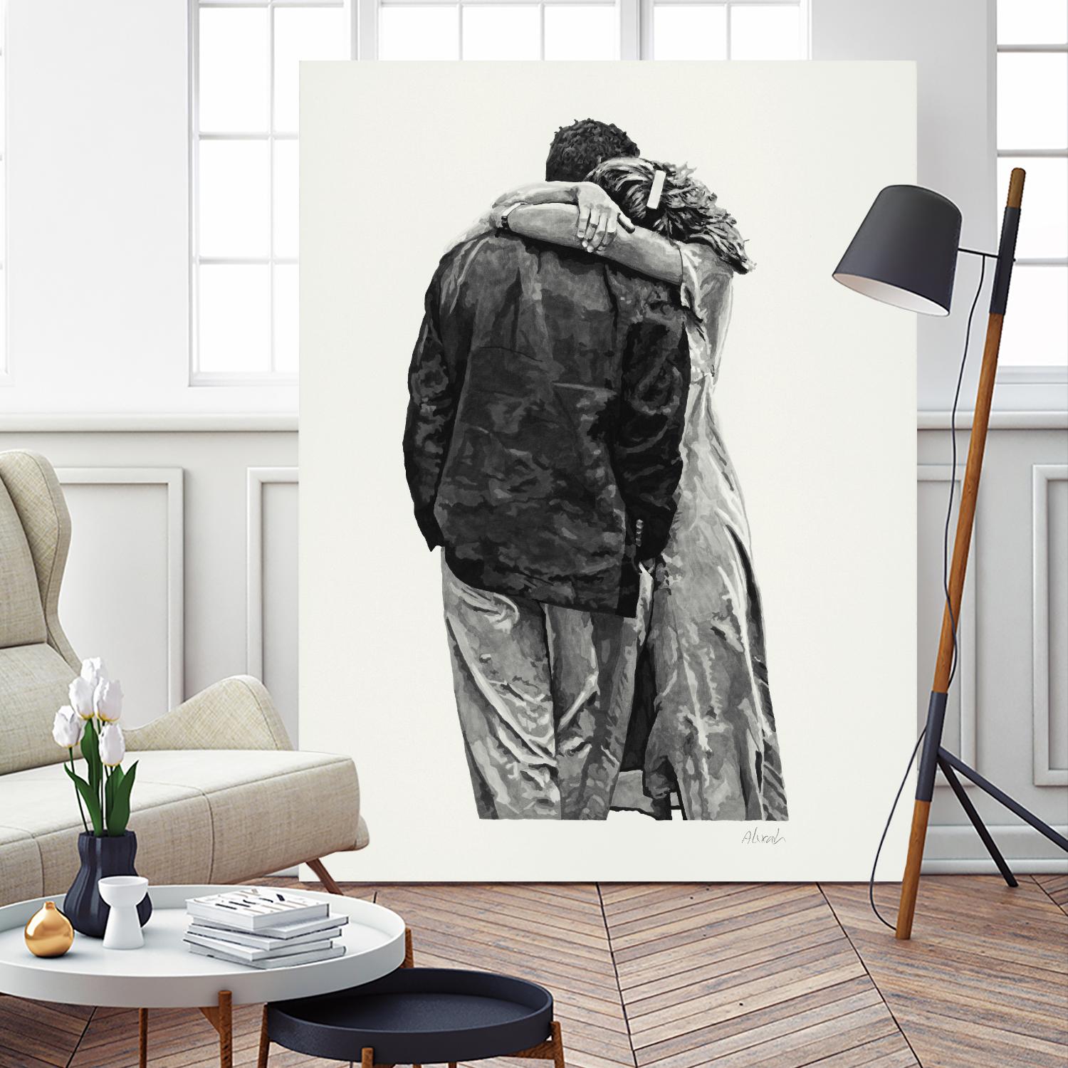 Peter & Rebecca by Gill Alexander on GIANT ART - white men and women