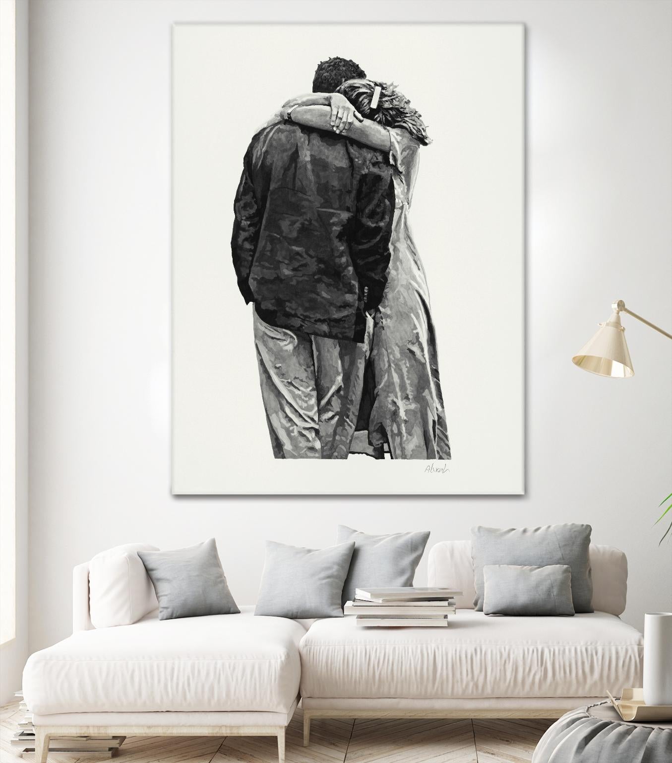 Peter & Rebecca by Gill Alexander on GIANT ART - white men and women