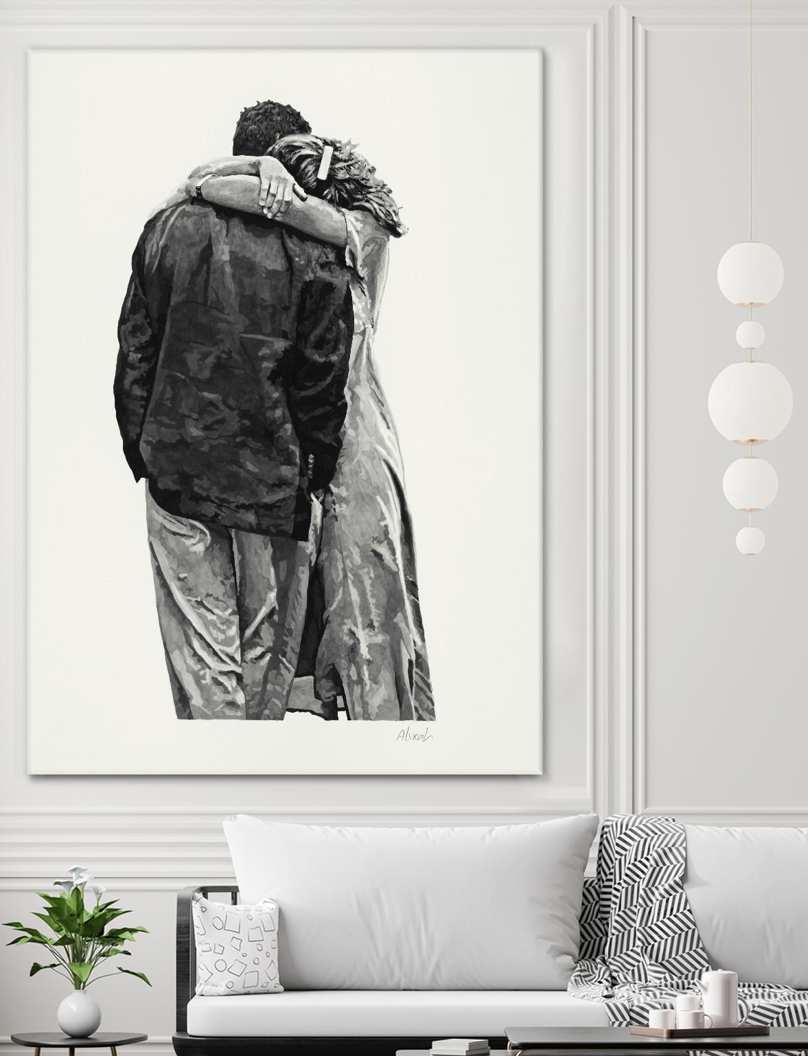 Peter & Rebecca by Gill Alexander on GIANT ART - white men and women