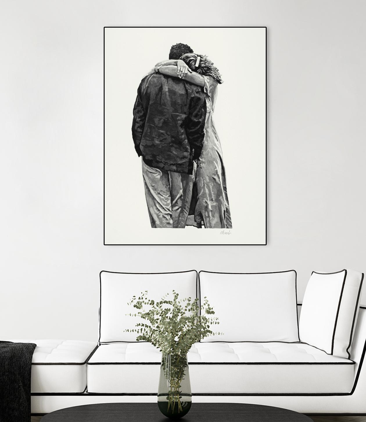 Peter & Rebecca by Gill Alexander on GIANT ART - white men and women