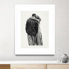 Peter & Rebecca by Gill Alexander on GIANT ART - white black & white couple