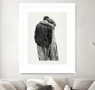 Peter & Rebecca by Gill Alexander on GIANT ART - white black & white couple