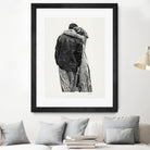 Peter & Rebecca by Gill Alexander on GIANT ART - white black & white couple