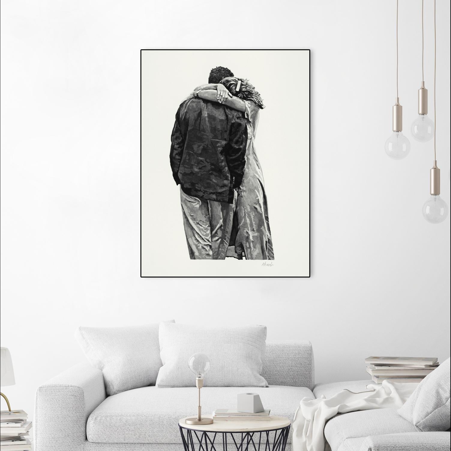 Peter & Rebecca by Gill Alexander on GIANT ART - white men and women