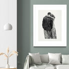 Peter & Rebecca by Gill Alexander on GIANT ART - white black & white couple