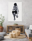 Annie by Gill Alexander on GIANT ART - white black & white woman